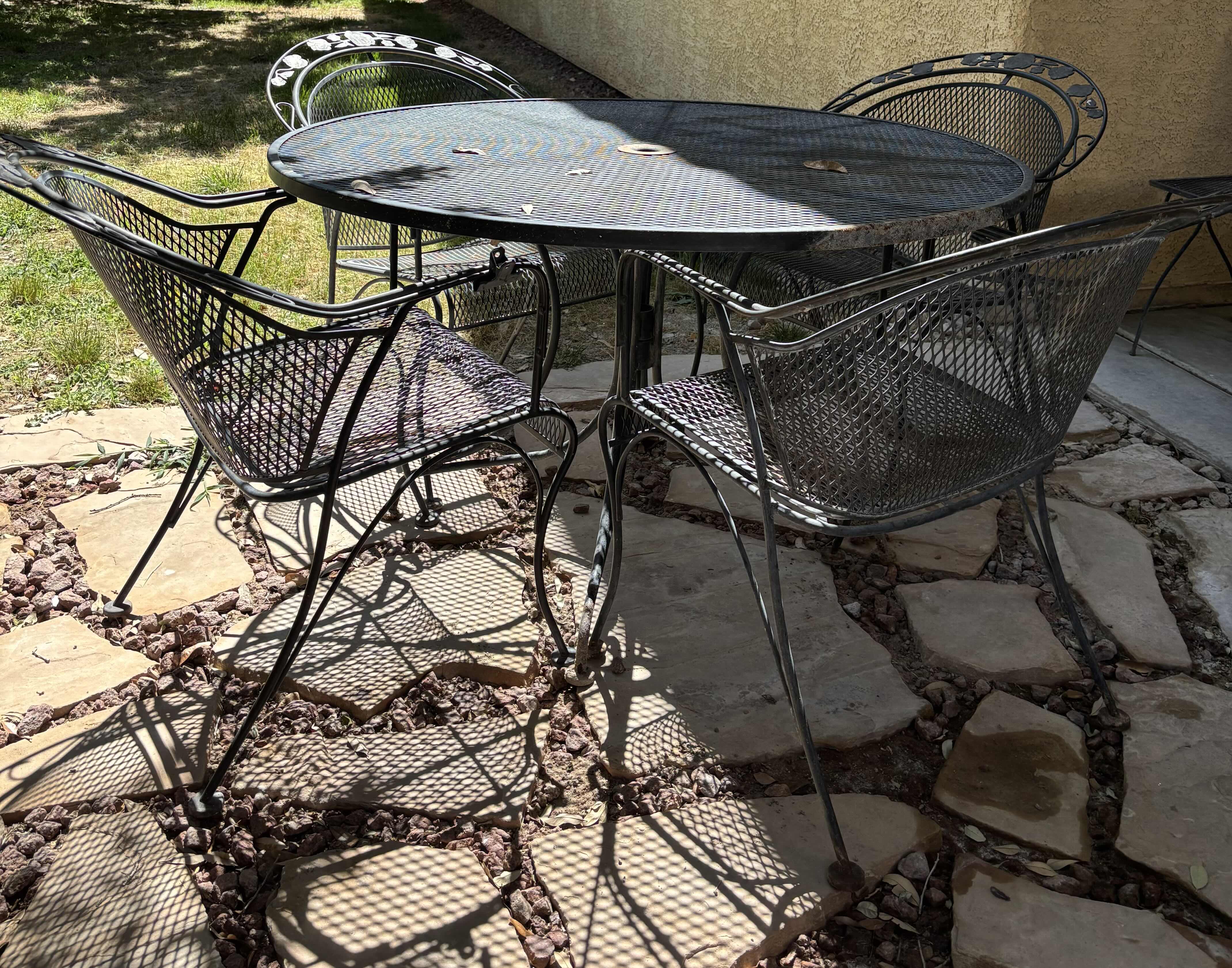Photo 1 of OUTDOOR PATIO SET, TABLE 48”D