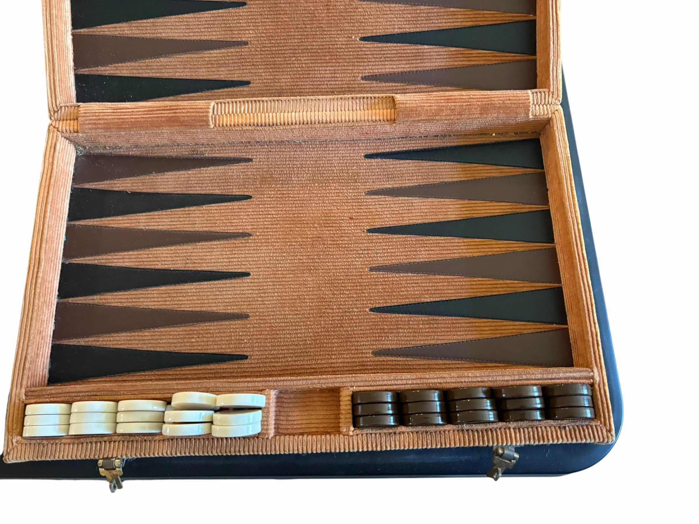 Photo 1 of MANOPOULOS NATURAL CORK BACKGAMMON CORDUROY SET