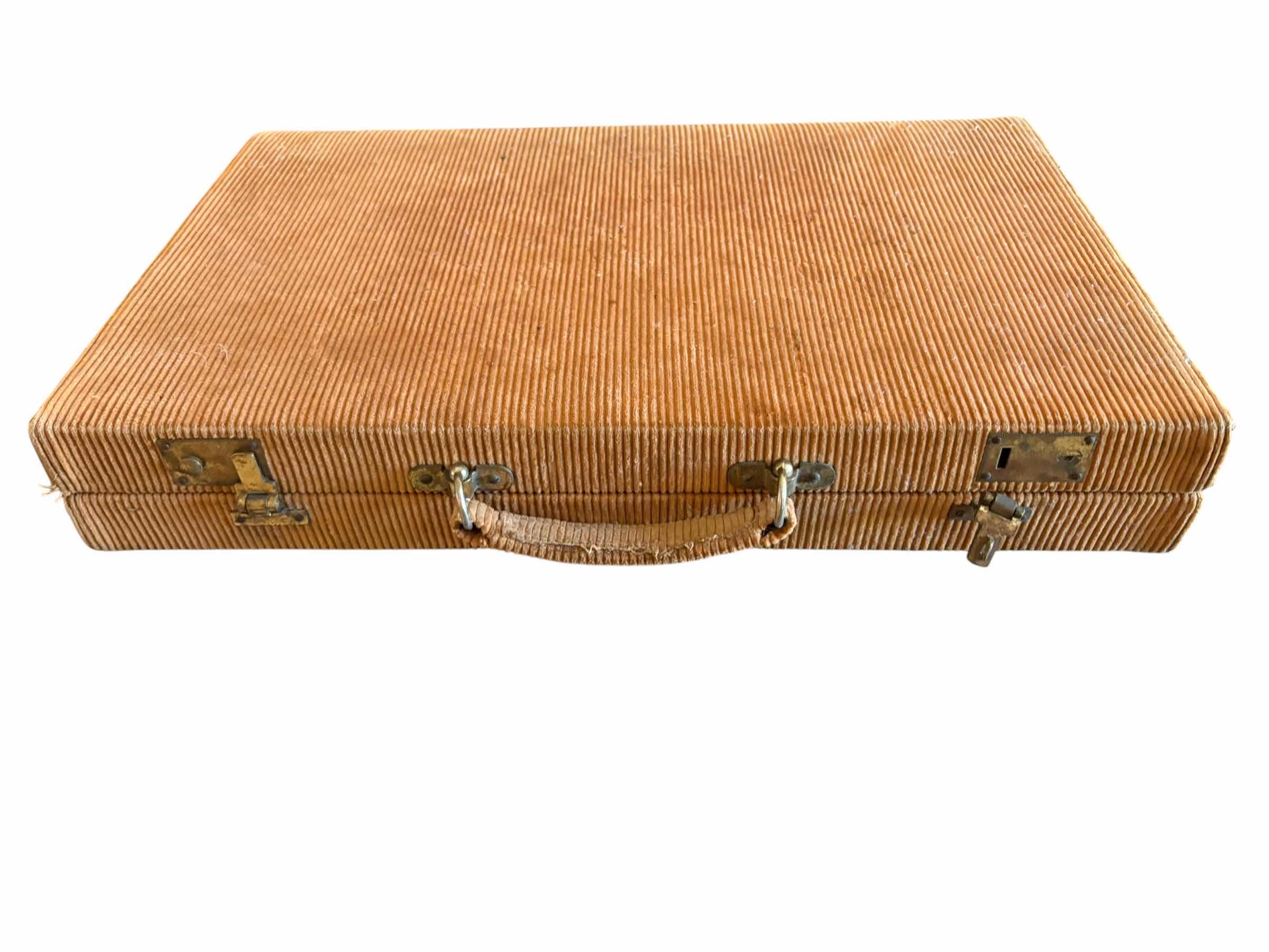 Photo 1 of MANOPOULOS NATURAL CORK BACKGAMMON CORDUROY SET
