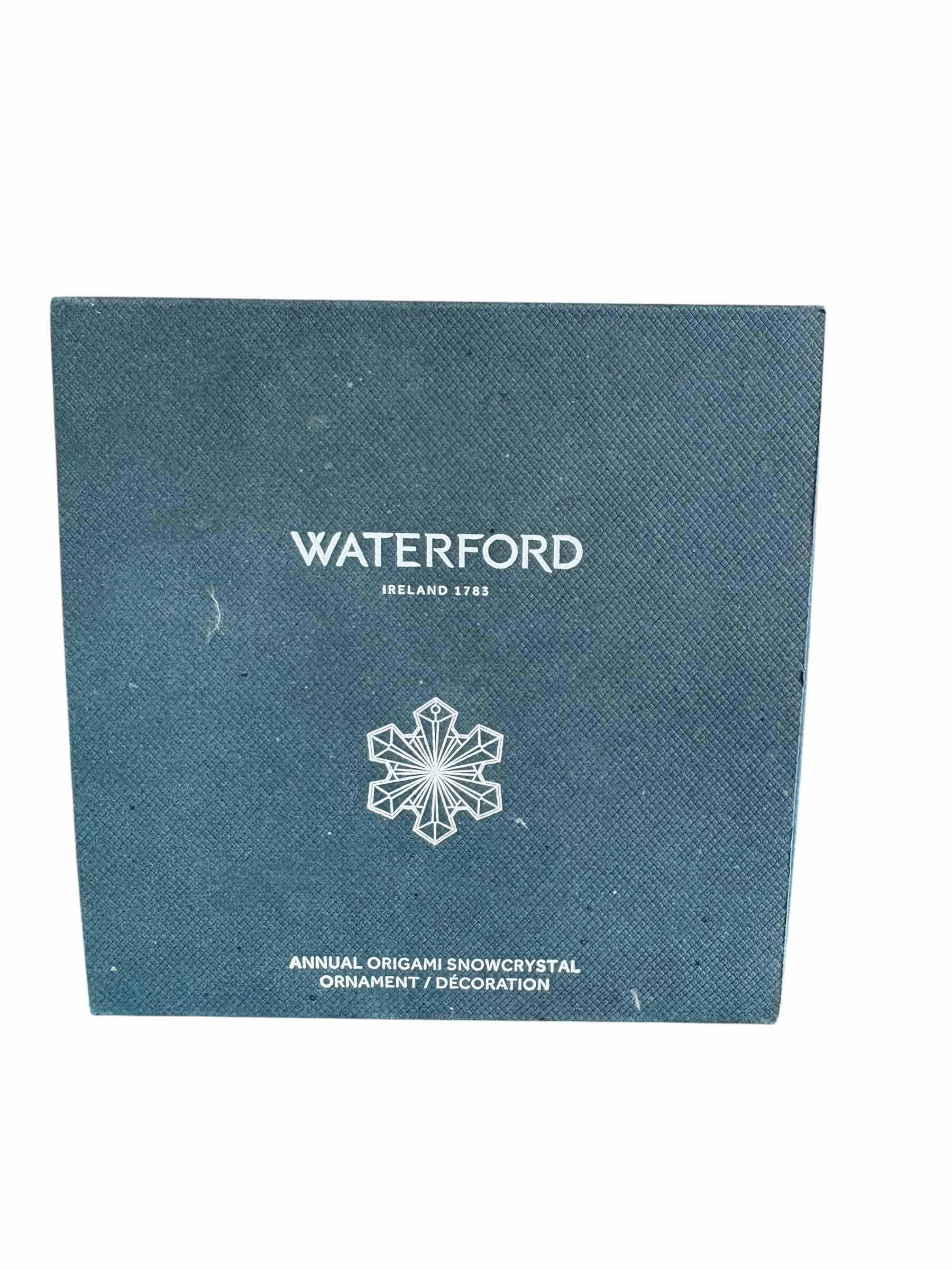 Photo 1 of WATERFORD ORIGAMI SNOW CRYSTAL ORNAMENT IN ORIGINAL BOX