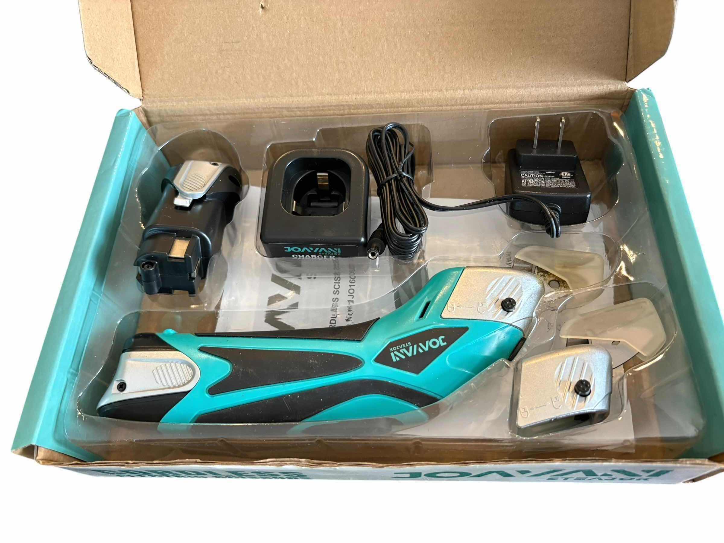 Photo 1 of JOAVANI CORDLESS ELECTRIC SCISSORS IN ORIGINAL BOX