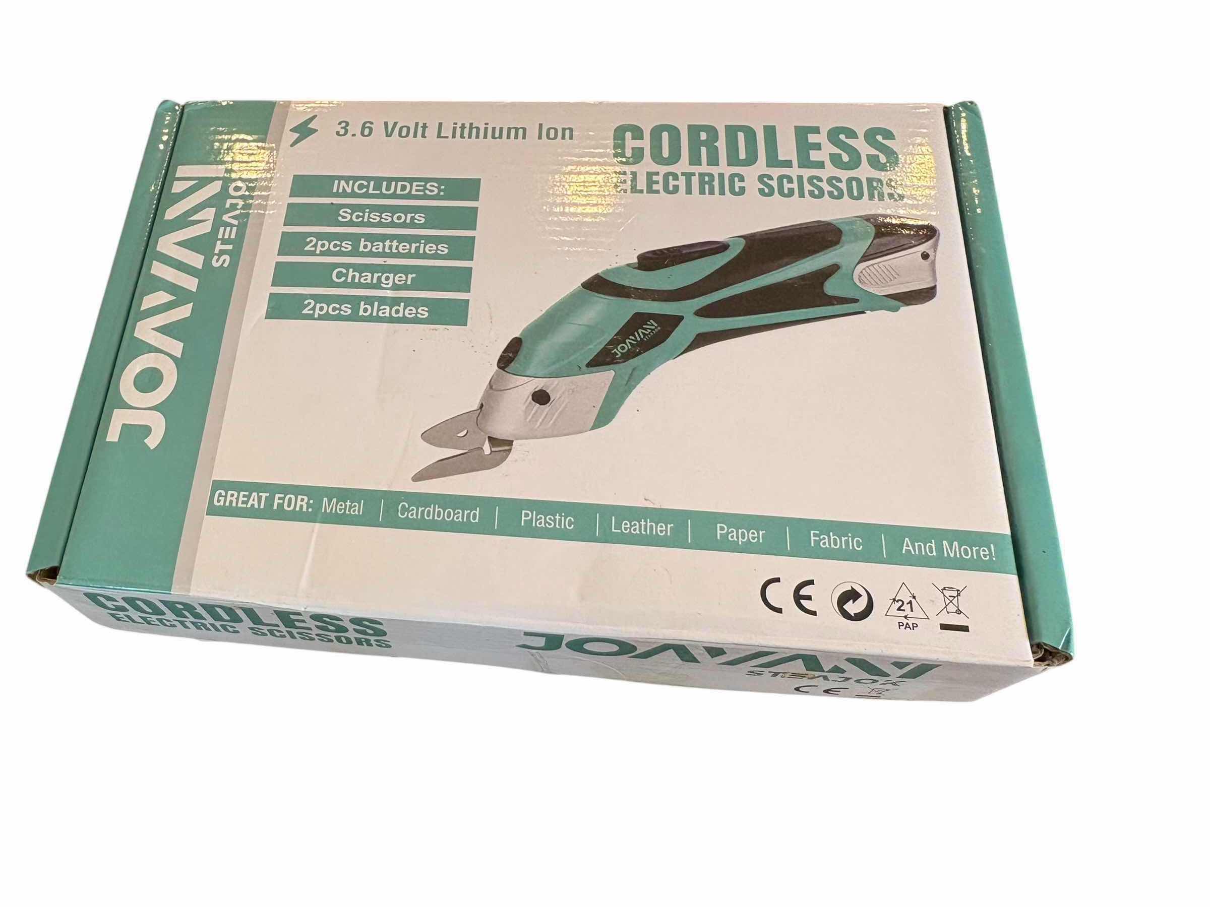 Photo 1 of JOAVANI CORDLESS ELECTRIC SCISSORS IN ORIGINAL BOX