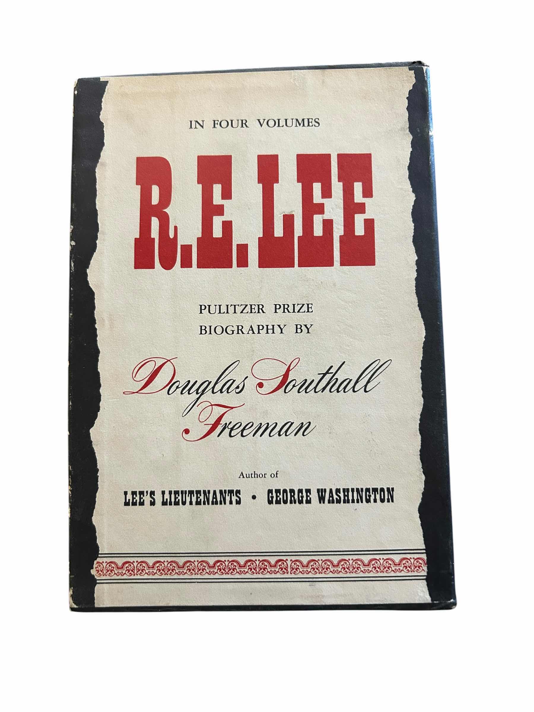 Photo 1 of COLLECTION OF (4) HISTORIC BIOGRAPHY OF THE CONFEDERATE GENERAL R. E. LEE BY DOUGLAS SOUTHALL FREEMAN ($80)