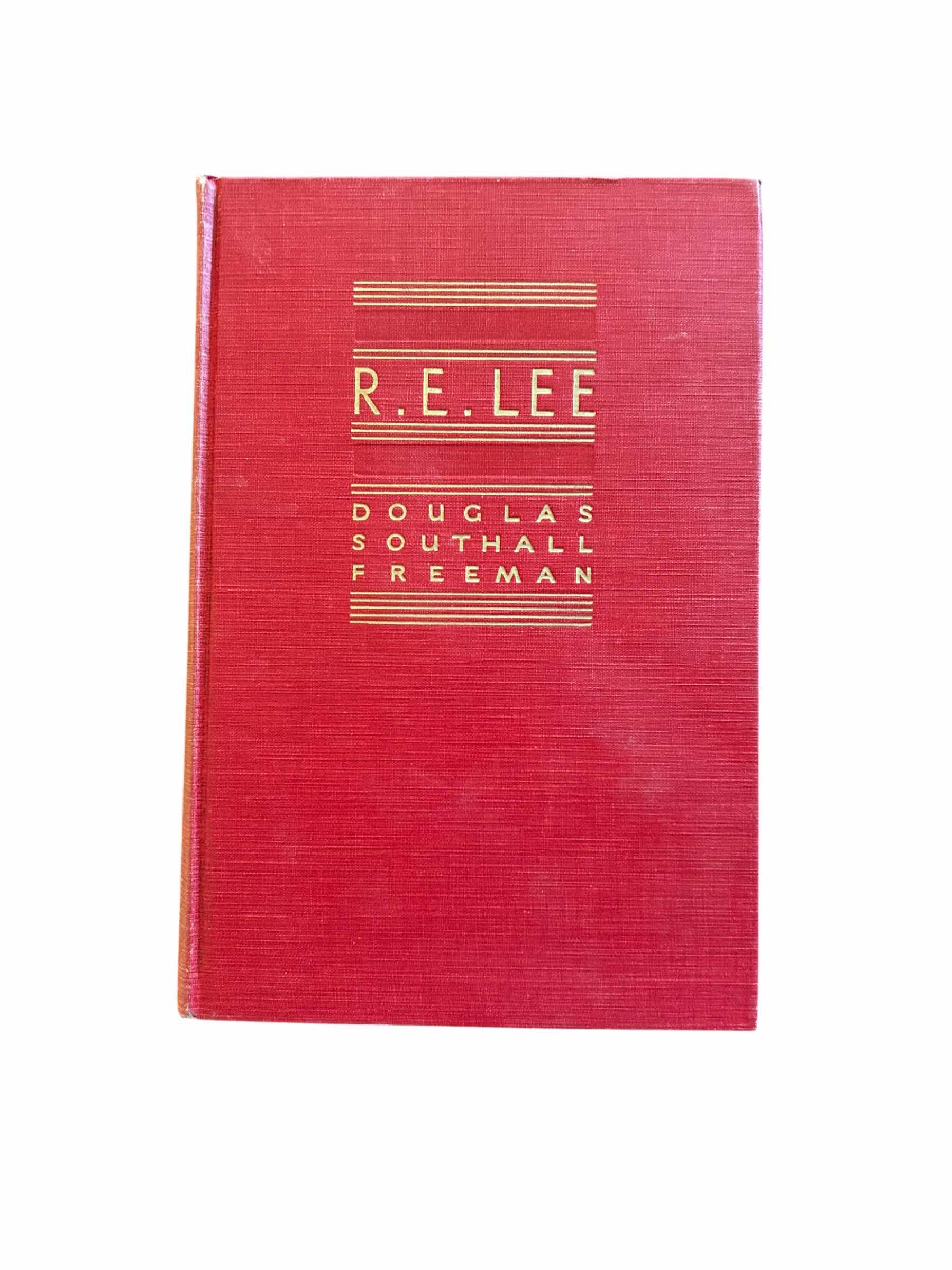 Photo 1 of COLLECTION OF (4) HISTORIC BIOGRAPHY OF THE CONFEDERATE GENERAL R. E. LEE BY DOUGLAS SOUTHALL FREEMAN ($80)