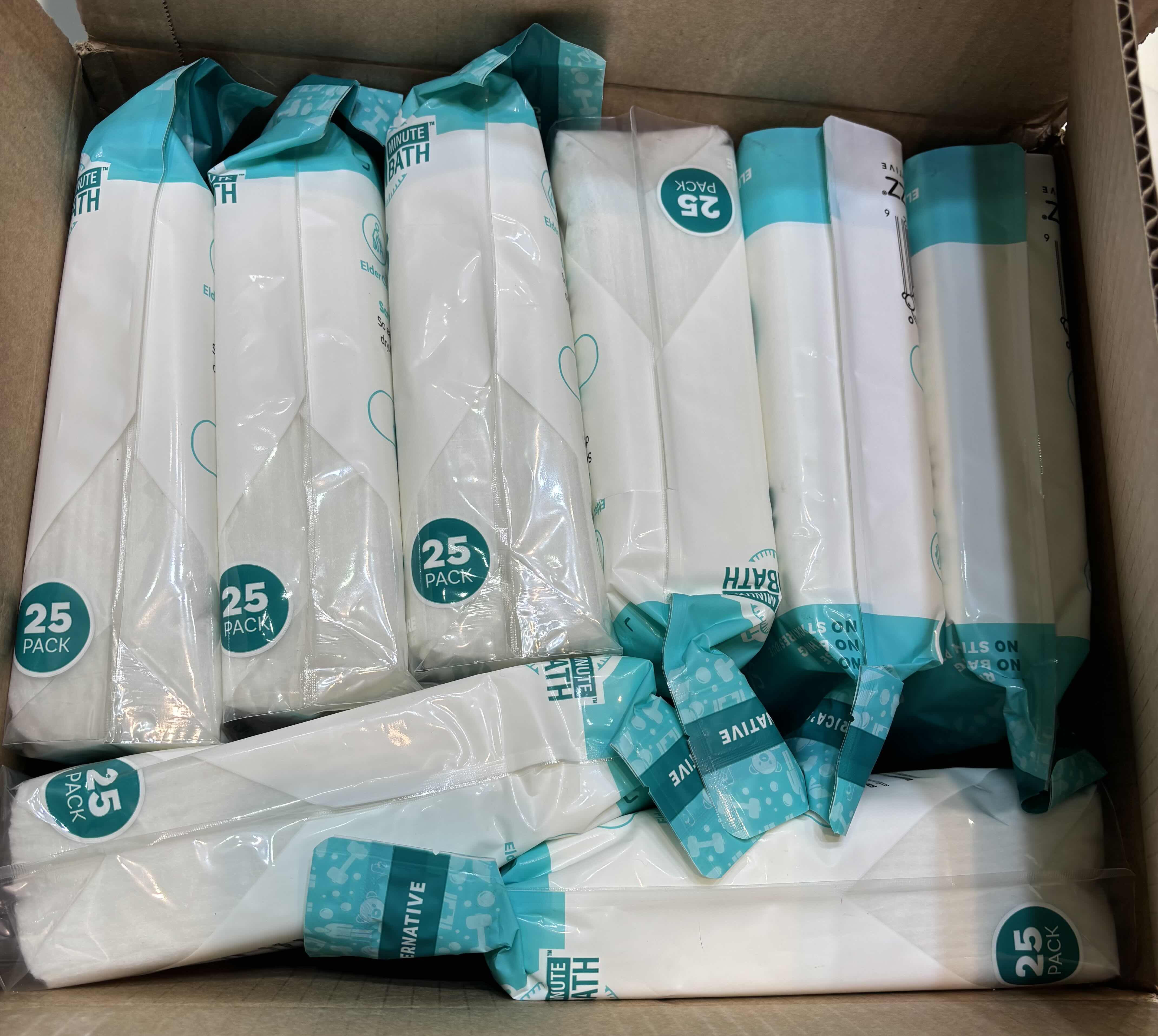 Photo 1 of NIB BATH SPONGES, KN95 FOLDABLE FACE MASKS