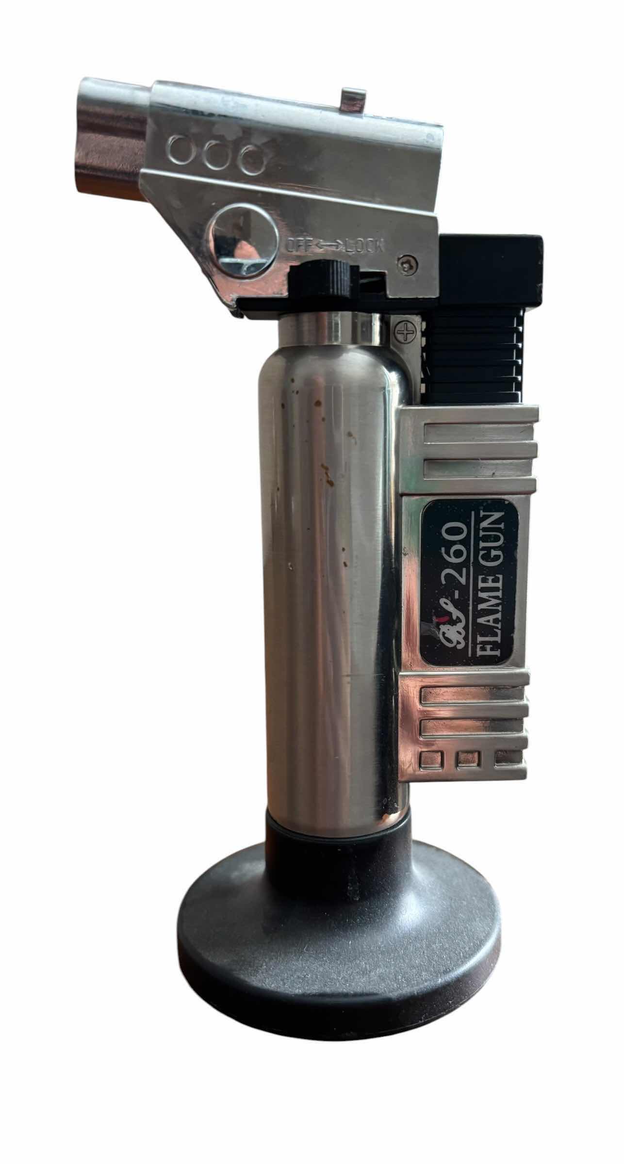 Photo 1 of TABLE LIGHTERS (3) ON STAND WITH SILICONE ASHTRAY