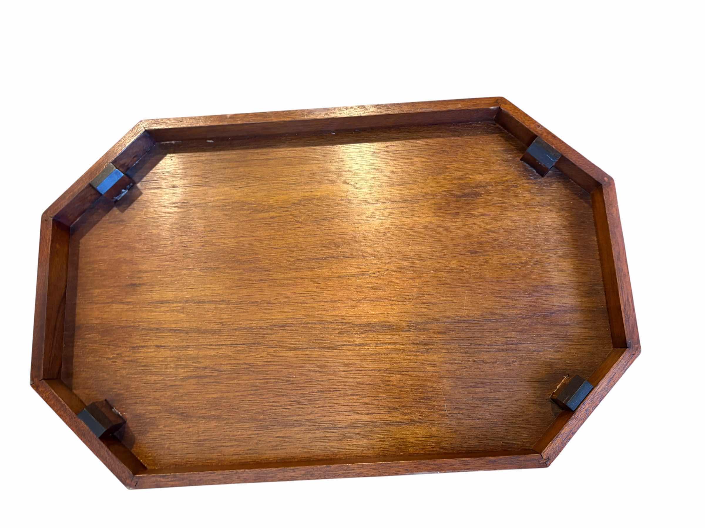 Photo 1 of ANTIQUE ENGLISH EDWARDIAN LIFT TOP TABLE W INLAID ROSEWOOD AND BRASS HANDLES 
22.5”X14”H22”