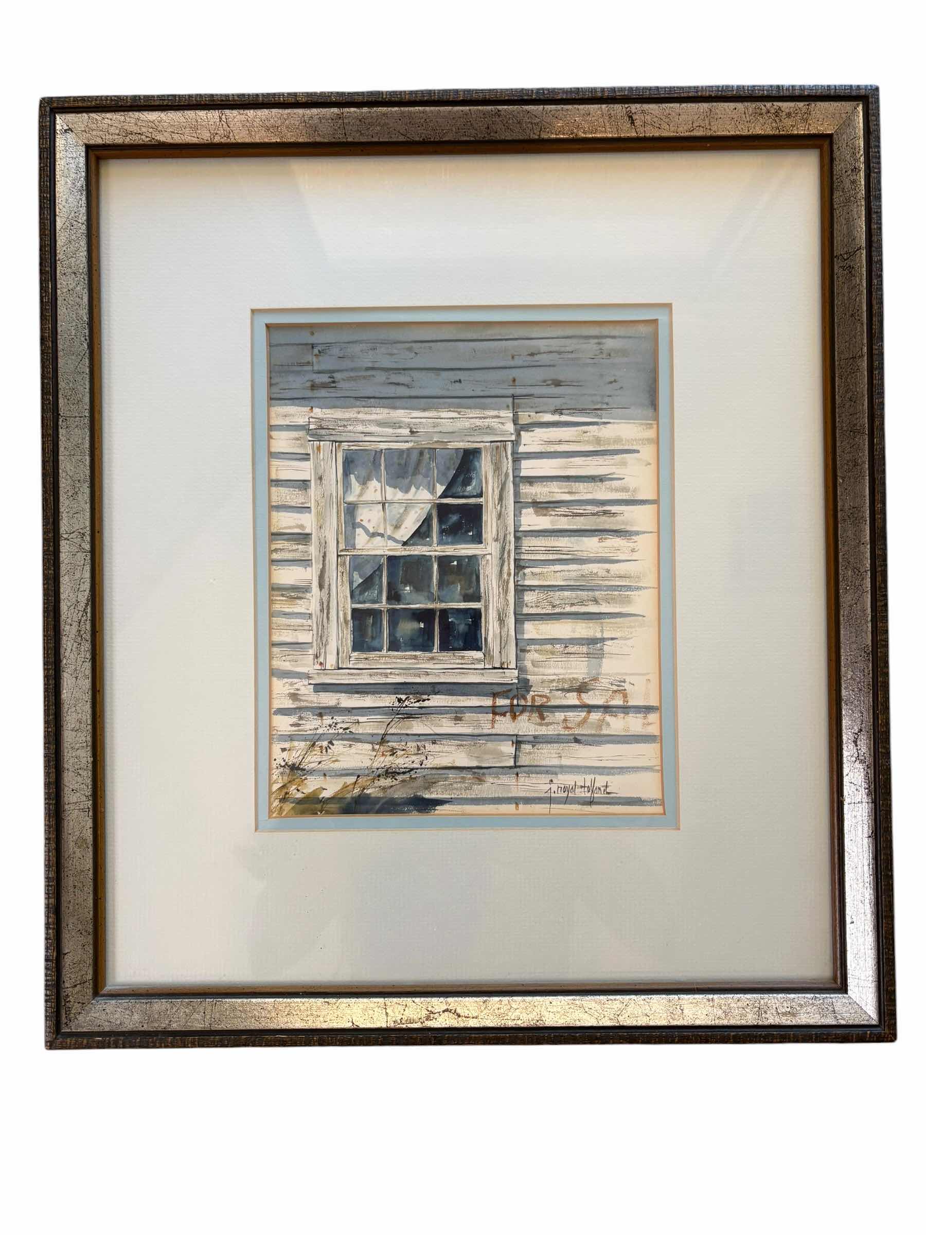 Photo 1 of FRAMED ARTWORK RUSTIC FOR SALE COTTAGE WATER COLOR PRINT -SIGNED J ROYAL HELFERT 15.5”X17.5” $120