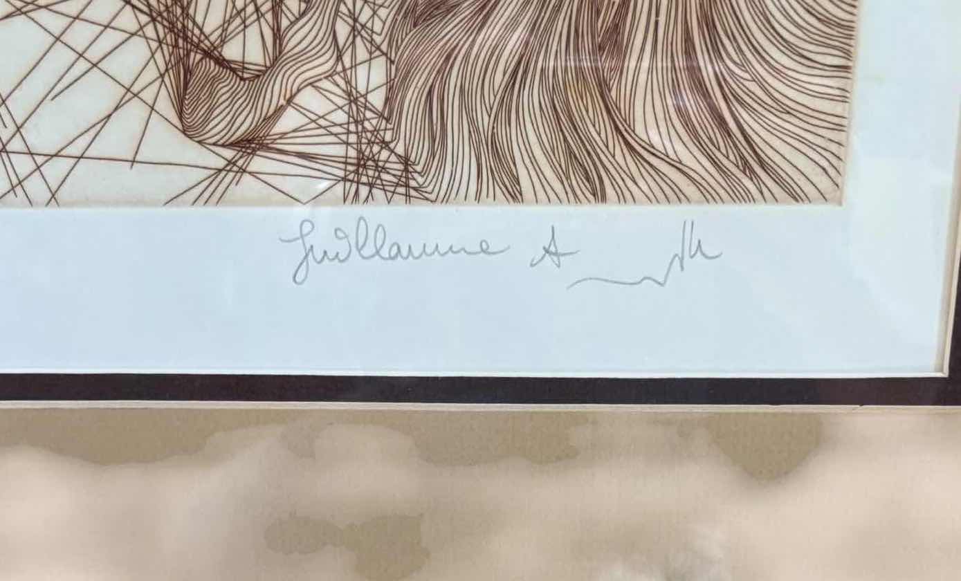Photo 1 of FRAMED ARTWORK SIGNED LIMITED EDITION “COLERE” ABSTRACT ETCHING WITH SURREALIST STYLING PURCHASED THROUGH GREENVILLE GALLERY, DALLAS TEXAS #224/300 33”X31.5”