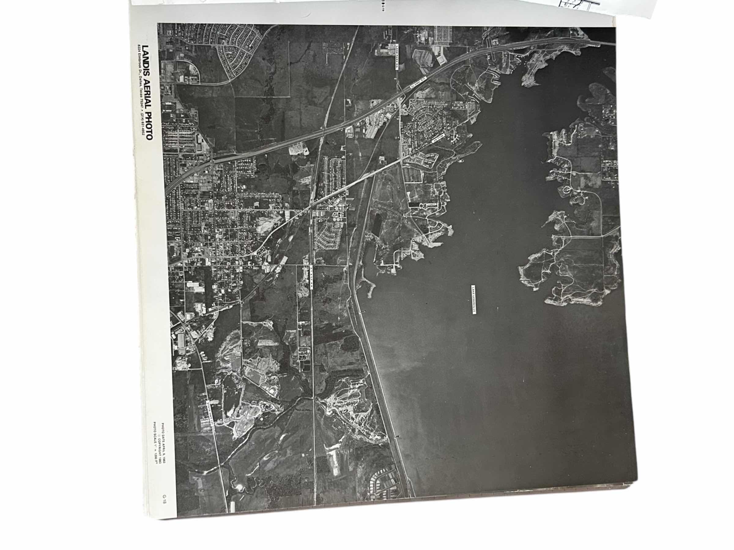 Photo 1 of RARE VINTAGE AERIAL PHOTOGRAPHY ALBUM SHOWCASING DALLAS, TEXAS FROM 1983