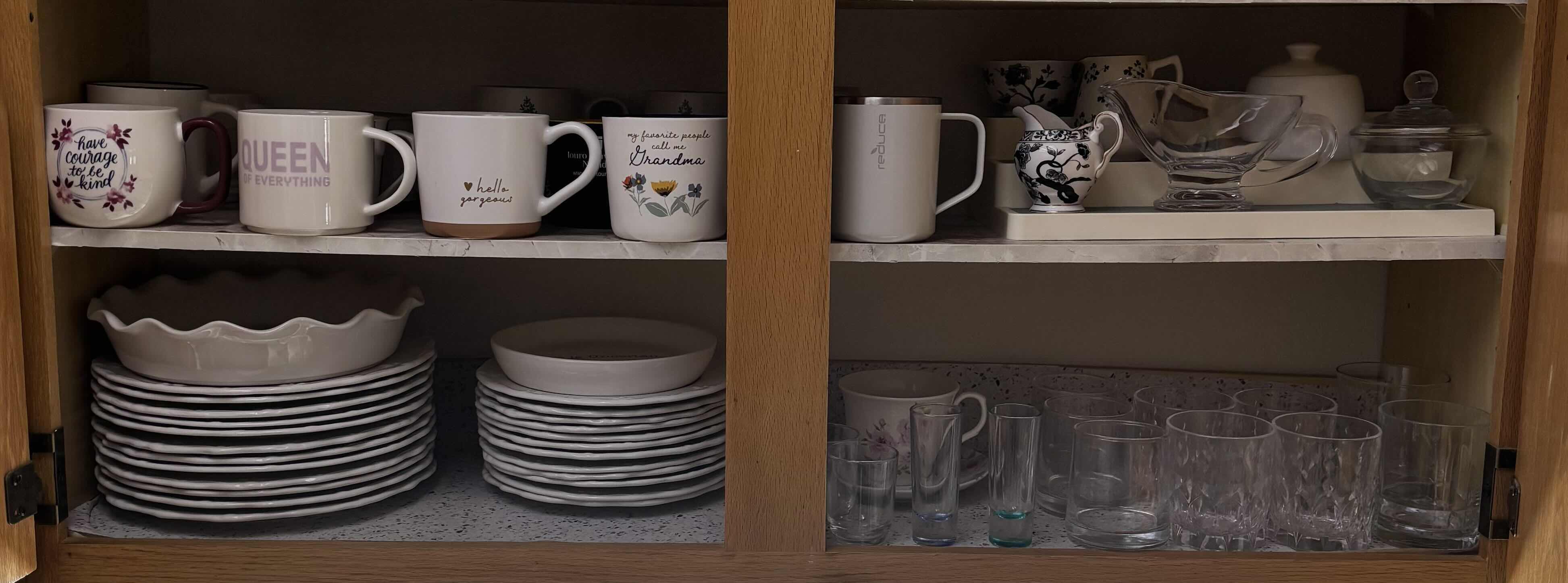 Photo 1 of CONTENTS OF KITCHEN CABINET