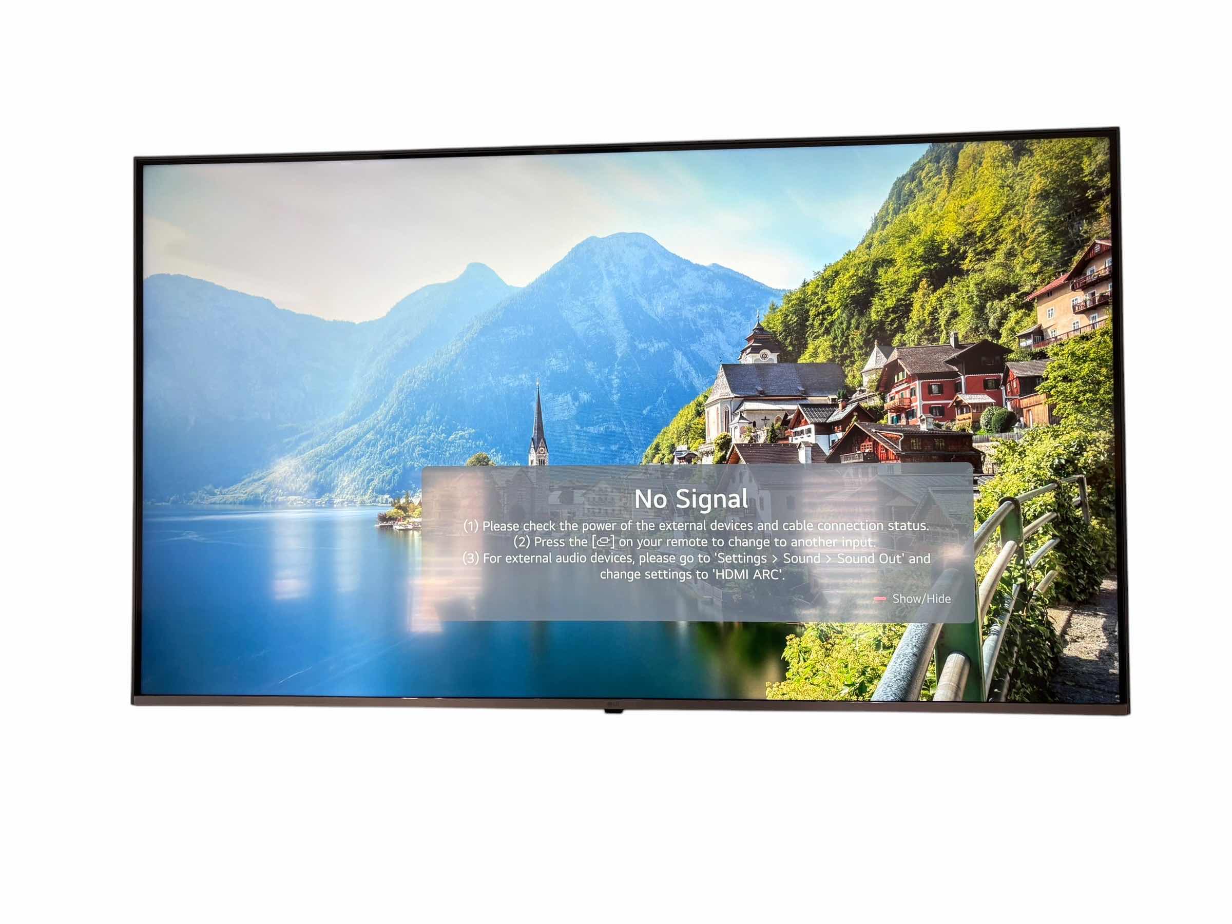 Photo 1 of LG SMART TV 54” W REMOTE (SEE NOTES)