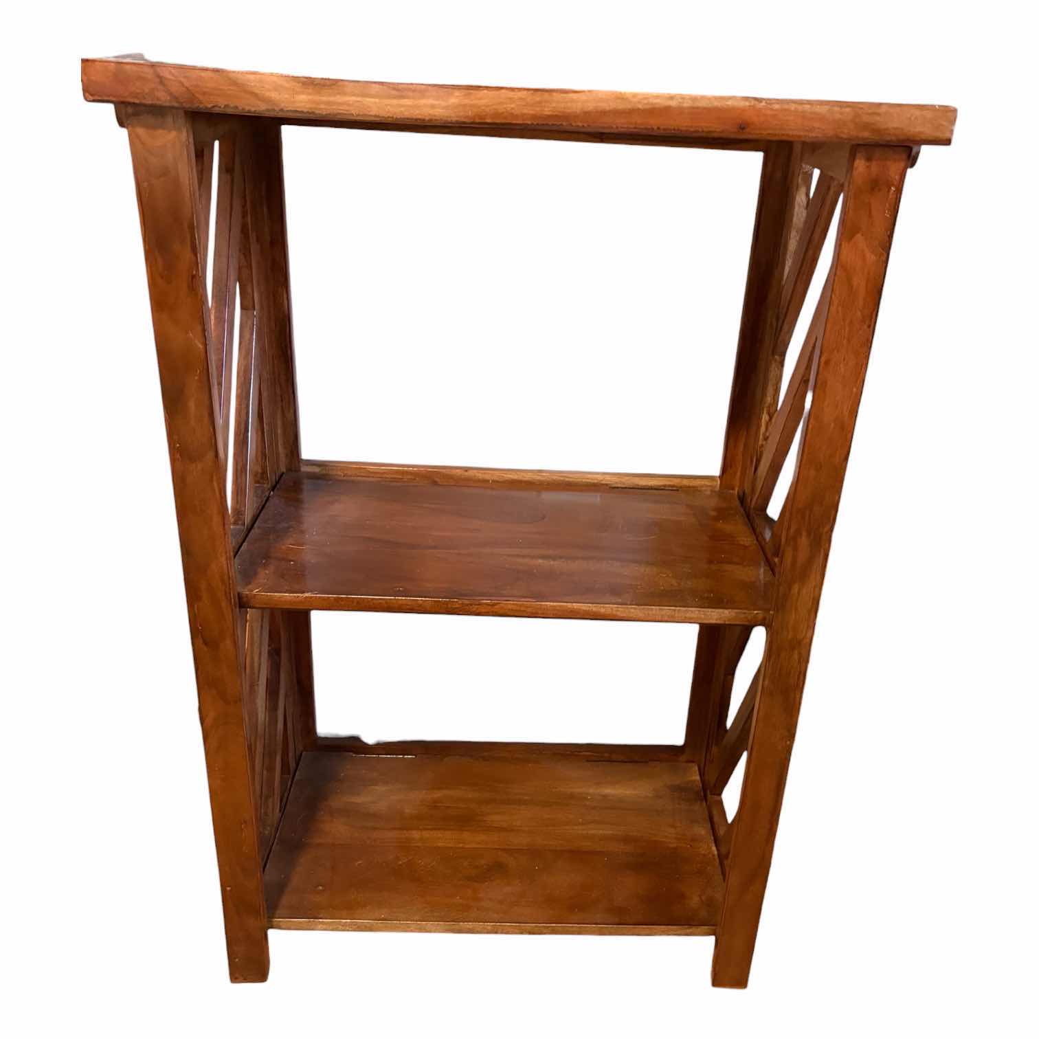 Photo 1 of FOLDABLE X FRAME 2-SHELF WOOD BOOKCASE 22”X12”H33”