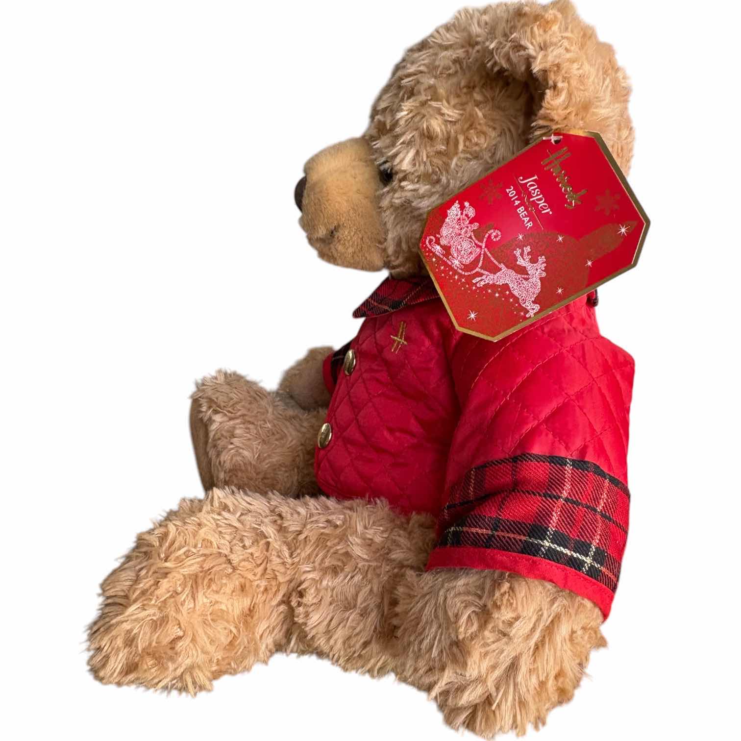 Photo 1 of HARRODS JASPER 2014 CHRISTMAS BEAR W ORIGINAL TAG H12”