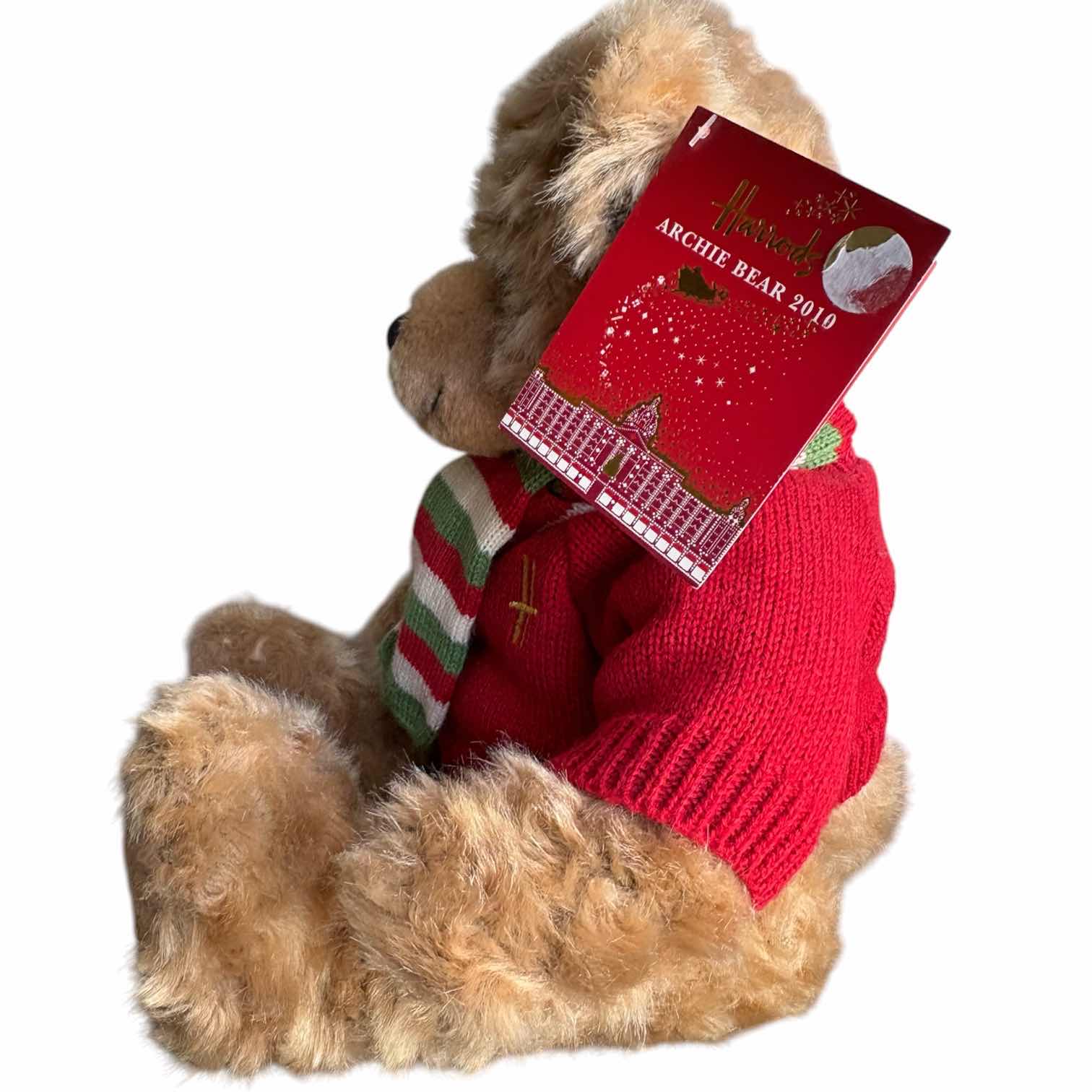Photo 1 of HARRODS ARCHIE 2017 CHRISTMAS BEAR W ORIGINAL TAG H12” $125