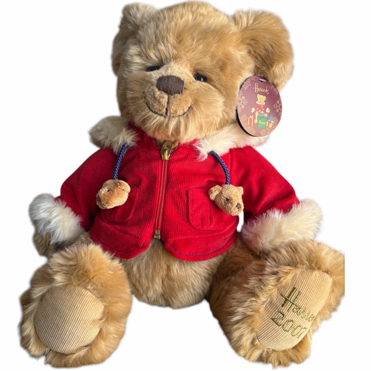 Photo 1 of HARRODS BENJAMIN 2007 CHRISTMAS BEAR W ORIGINAL TAG H12”