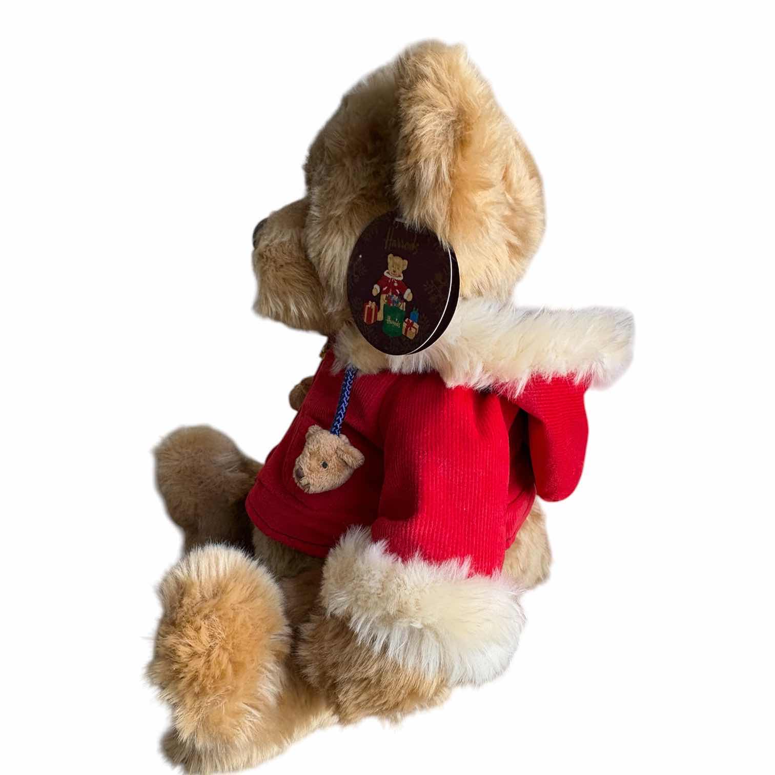 Photo 1 of HARRODS BENJAMIN 2007 CHRISTMAS BEAR W ORIGINAL TAG H12”