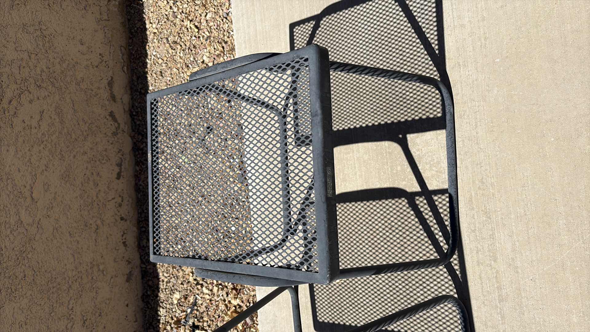 Photo 1 of (2)PCS OUDOOR SIDE TABLES 12.5”X16”H17”