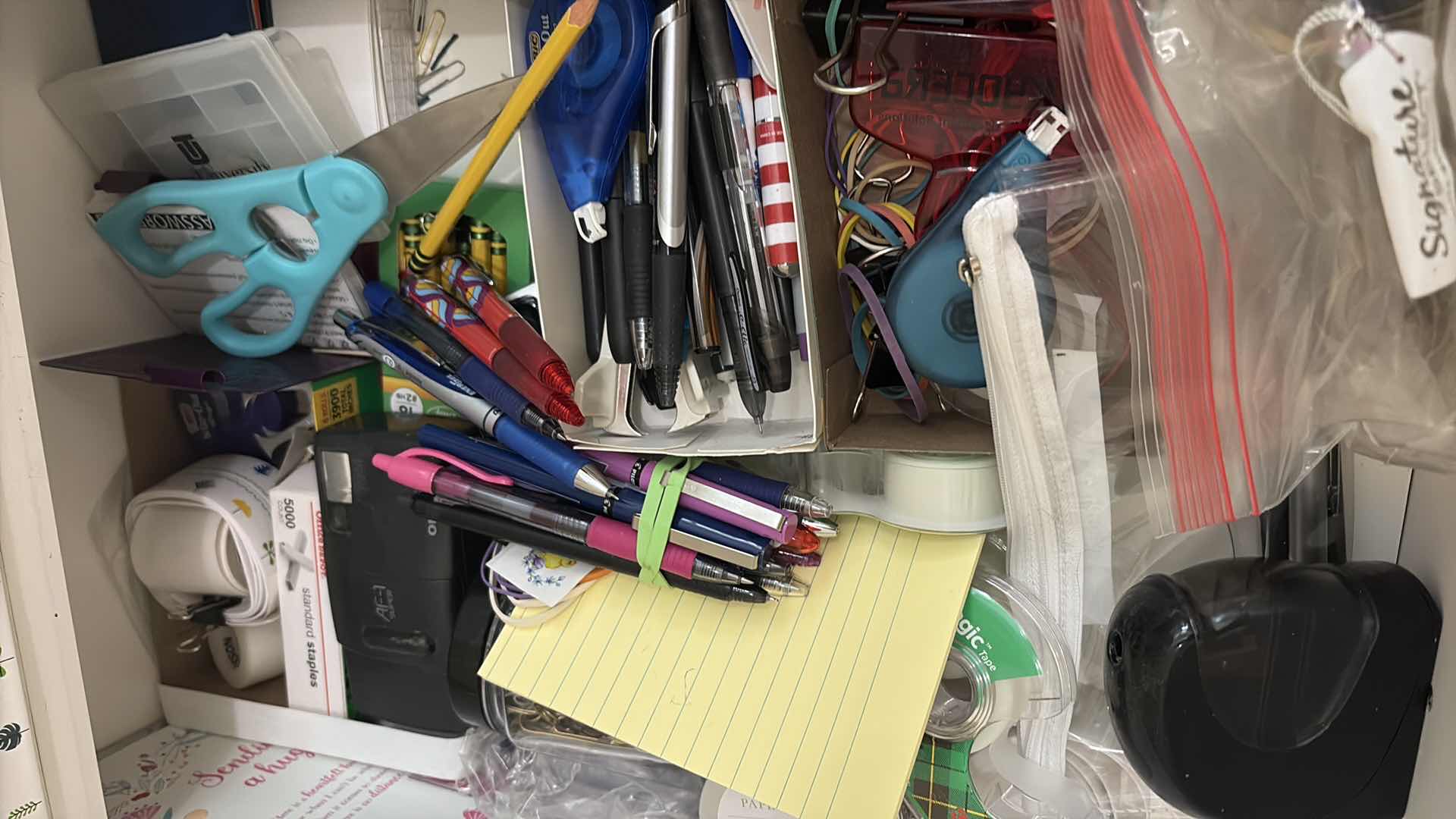 Photo 1 of (2)DRAWER OF OFFICE SUPPLIES