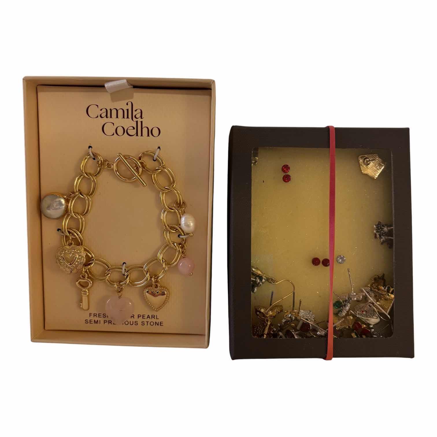 Photo 1 of VINTAGE PERFUME BOTTLES, JEWELRY, RING HOLDER & SMALL PURSE DECOR