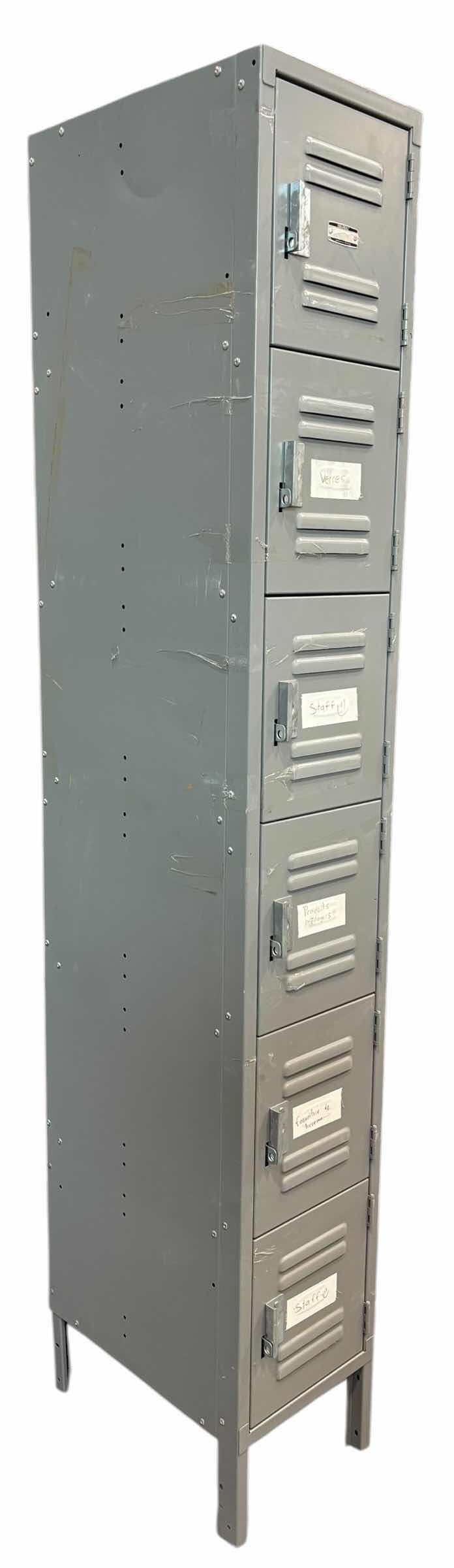 Photo 1 of GLOBAL INDUSTRIAL CAPITAL SIX TIER STEEL BOX LOCKER 12” X 18” X 78”H
