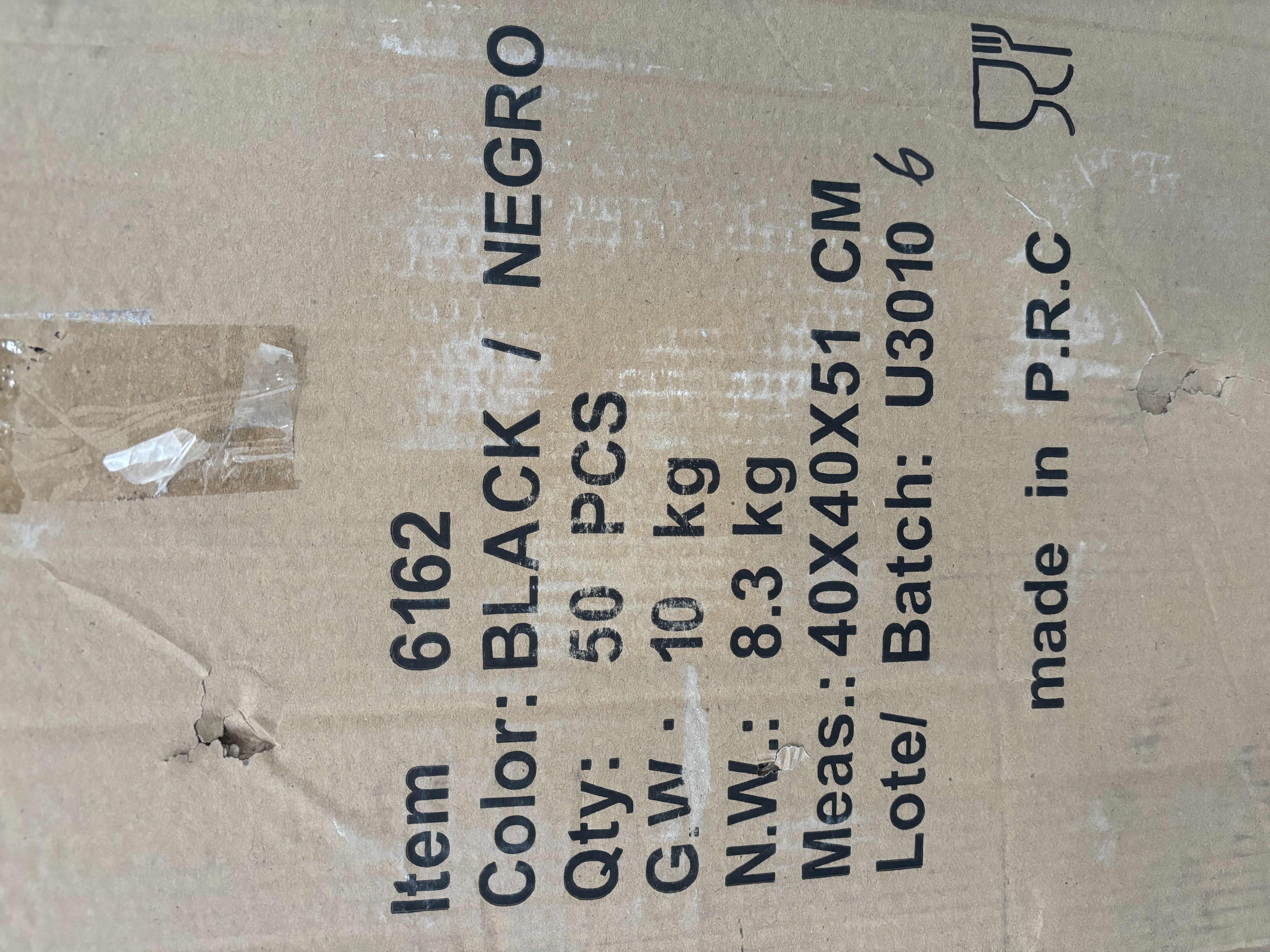 Photo 1 of 50 PIECES MKT BLACK BOTTLES 9.5”H