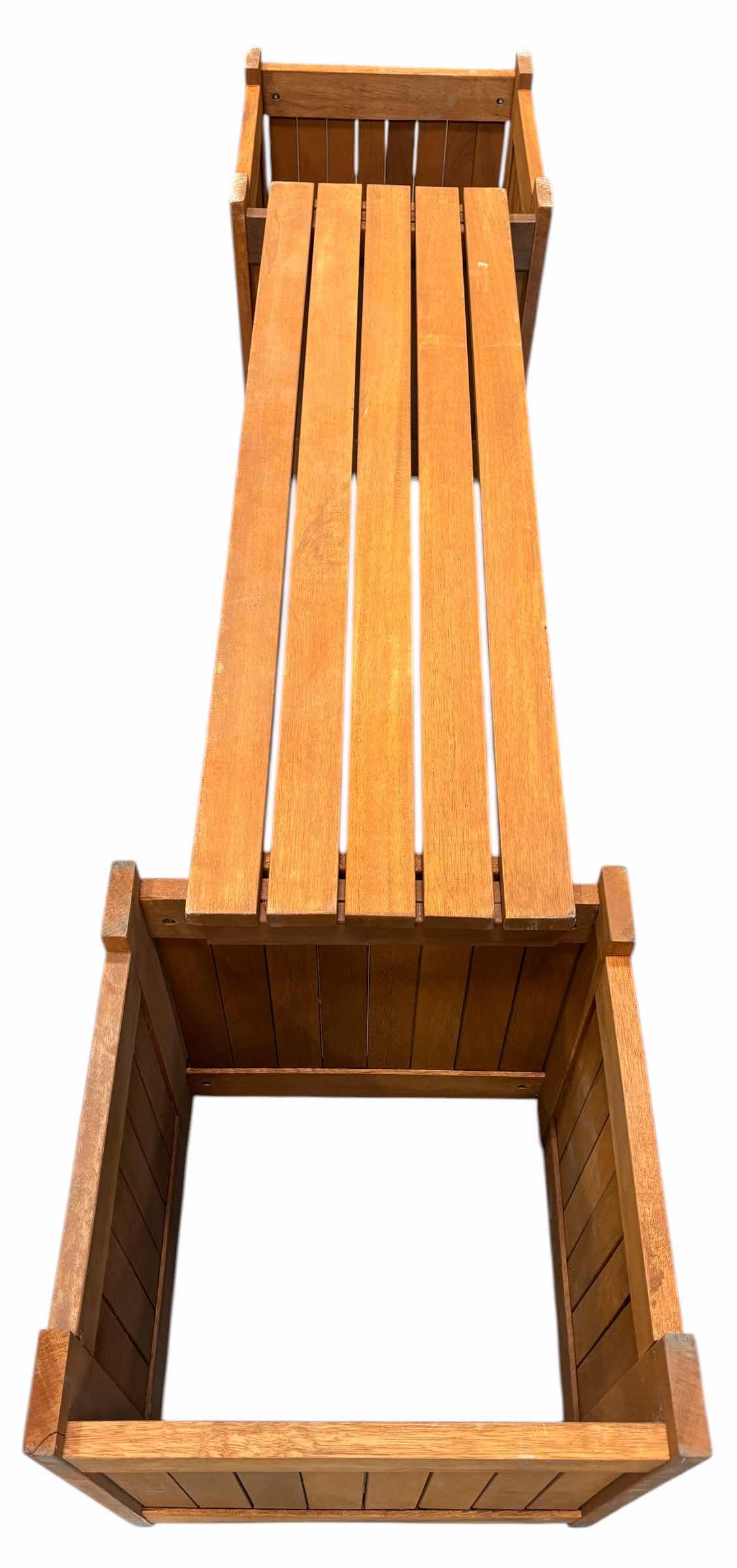 Photo 1 of WOOD OUTDOOR PLANTER BOX BENCH 16” X 68” X 18”H