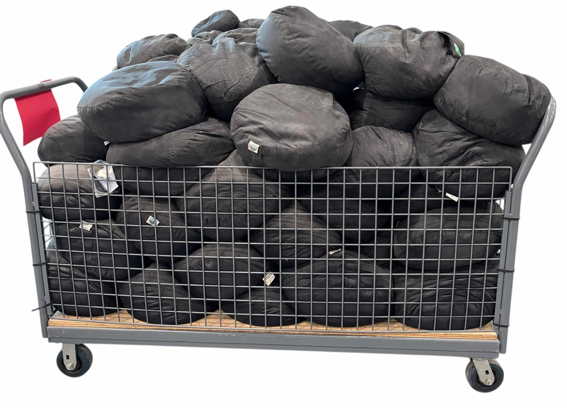 Photo 1 of BOREAL BEAN BAG CHAIRS (FULL CART, APPROXIMATELY 50)-CART NOT INCLUDED