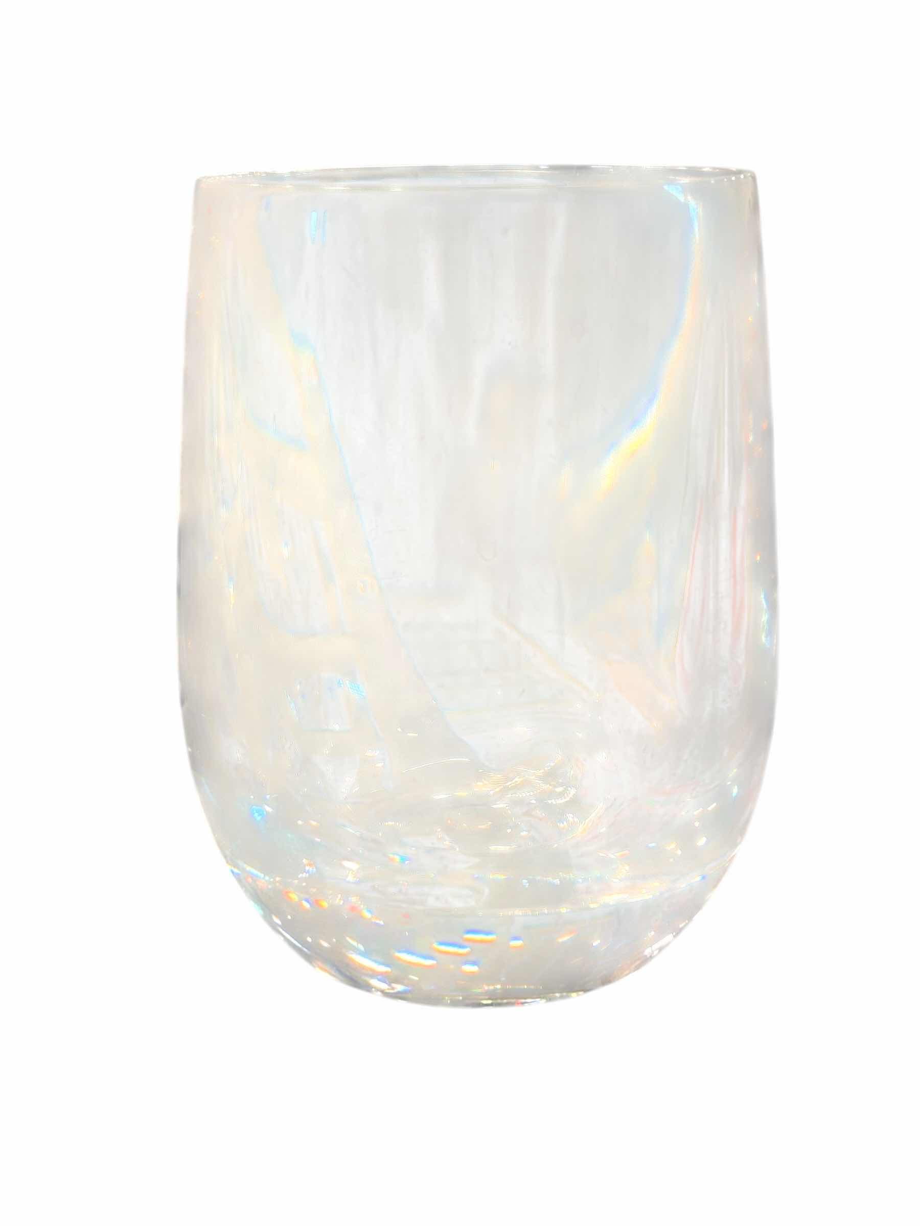 Photo 1 of 100 PLASTIC STEMLESS WINE GLASSES 4”H