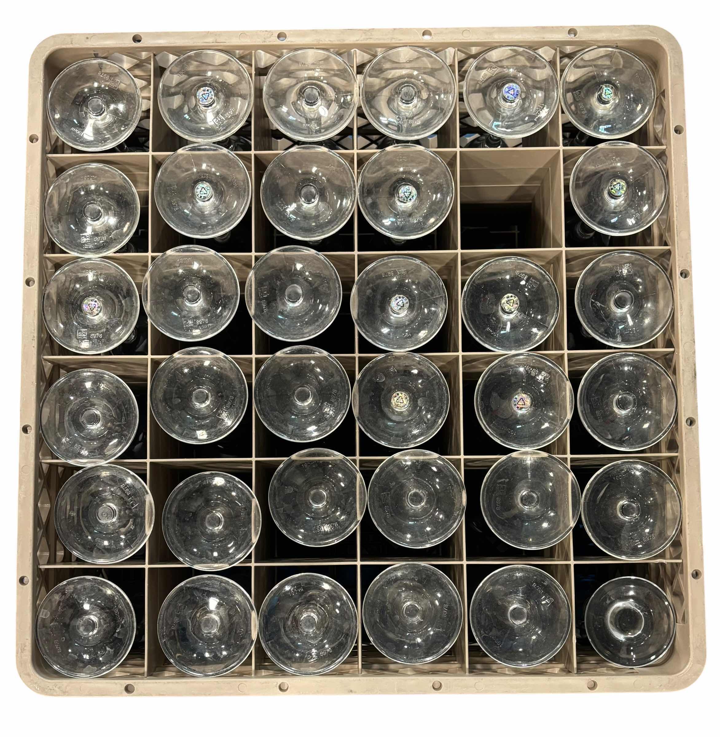 Photo 1 of 45 PLASTIC & GLASS CHAMPAGNE GLASSES 8 3/4”H & 9 1/2”H