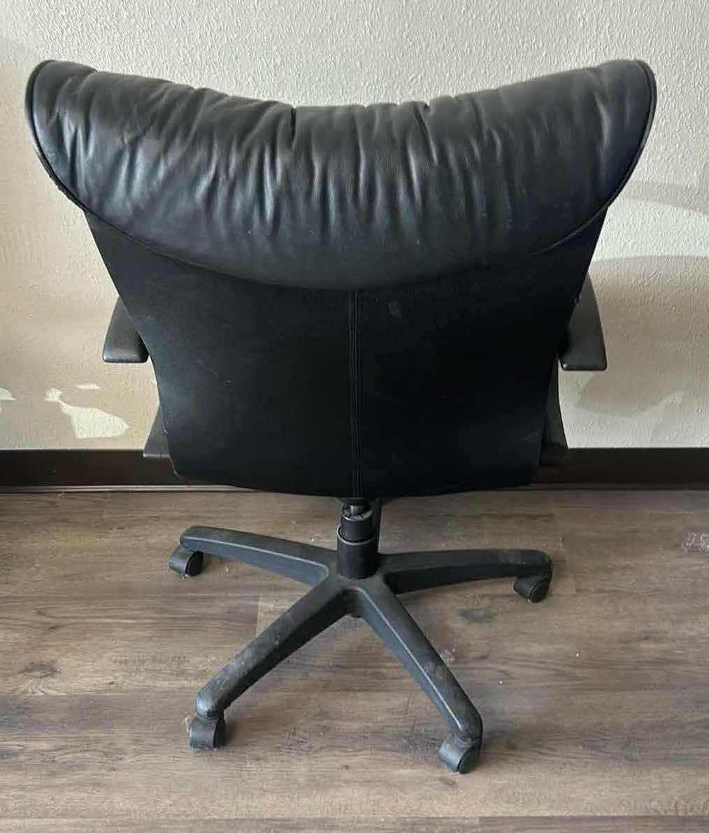 Photo 1 of BOSS MID BACK BLACK LEATHER CHAIR