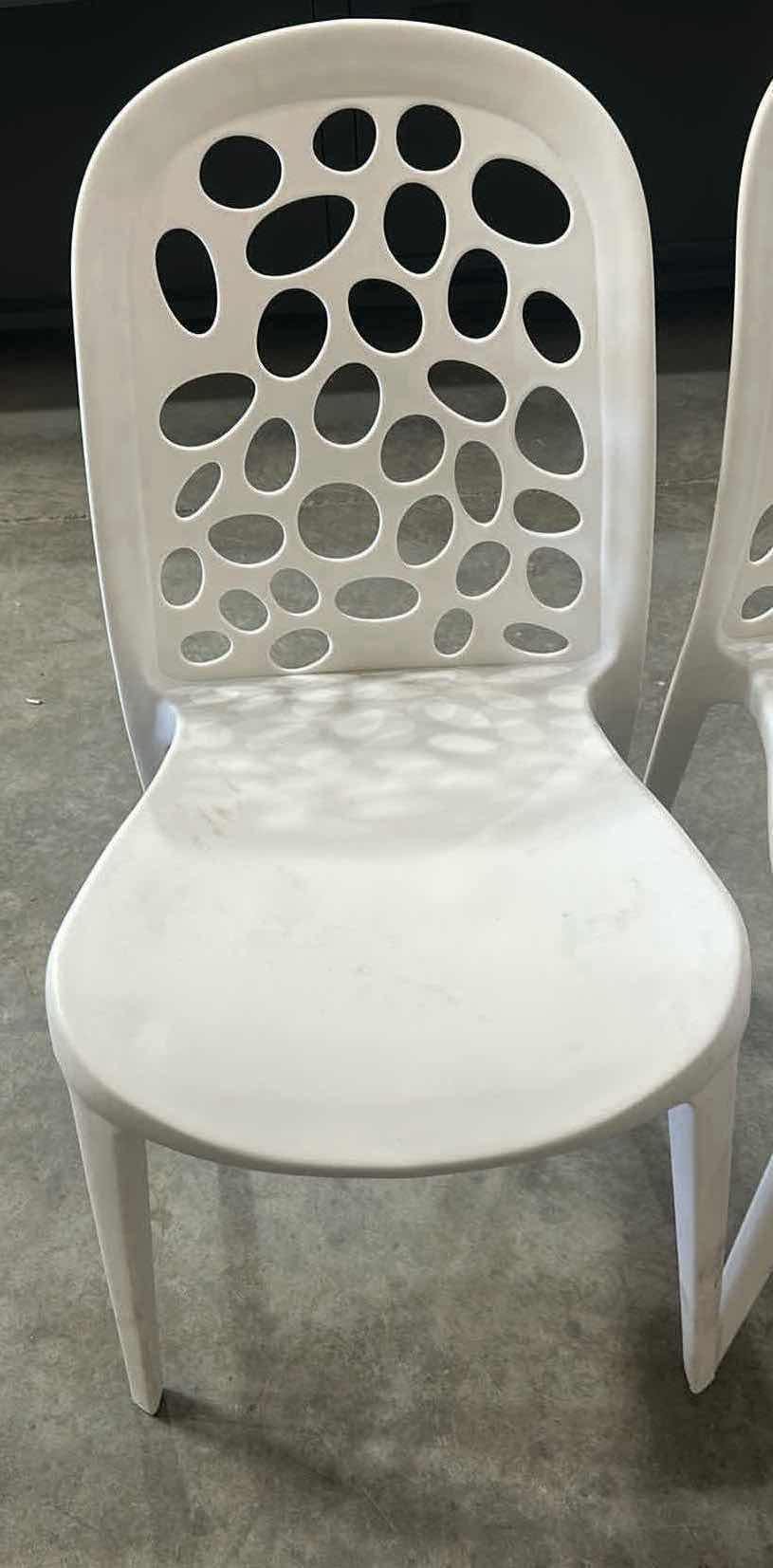 Photo 1 of 2-OUTDOO MODERN STACKING PATIO DINING CHAIRS