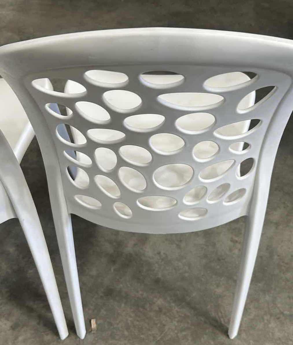 Photo 1 of 2-OUTDOO MODERN STACKING PATIO DINING CHAIRS