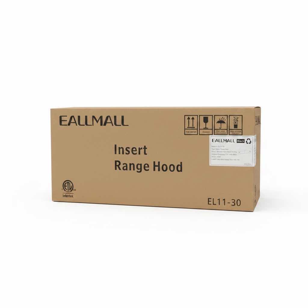 Photo 1 of NIB EALLMALL 30” STAINLESS STEEL BLACK COATING  RANGE HOOD MODEL # EL11-3O