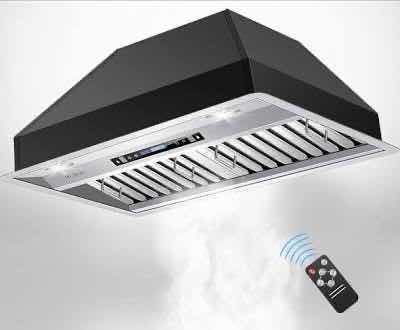 Photo 1 of NIB MCBON 30” STAINLESS STEEL WITH BLACK COATING BUILT-IN RANGE HOOD IE71-3O-BLACK