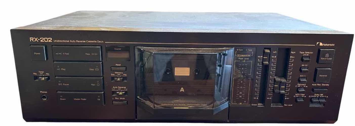 Photo 1 of NAKAMICHI RX-202 UNIDIRECTIONAL AUTO REVERSE CASSETTE DECK