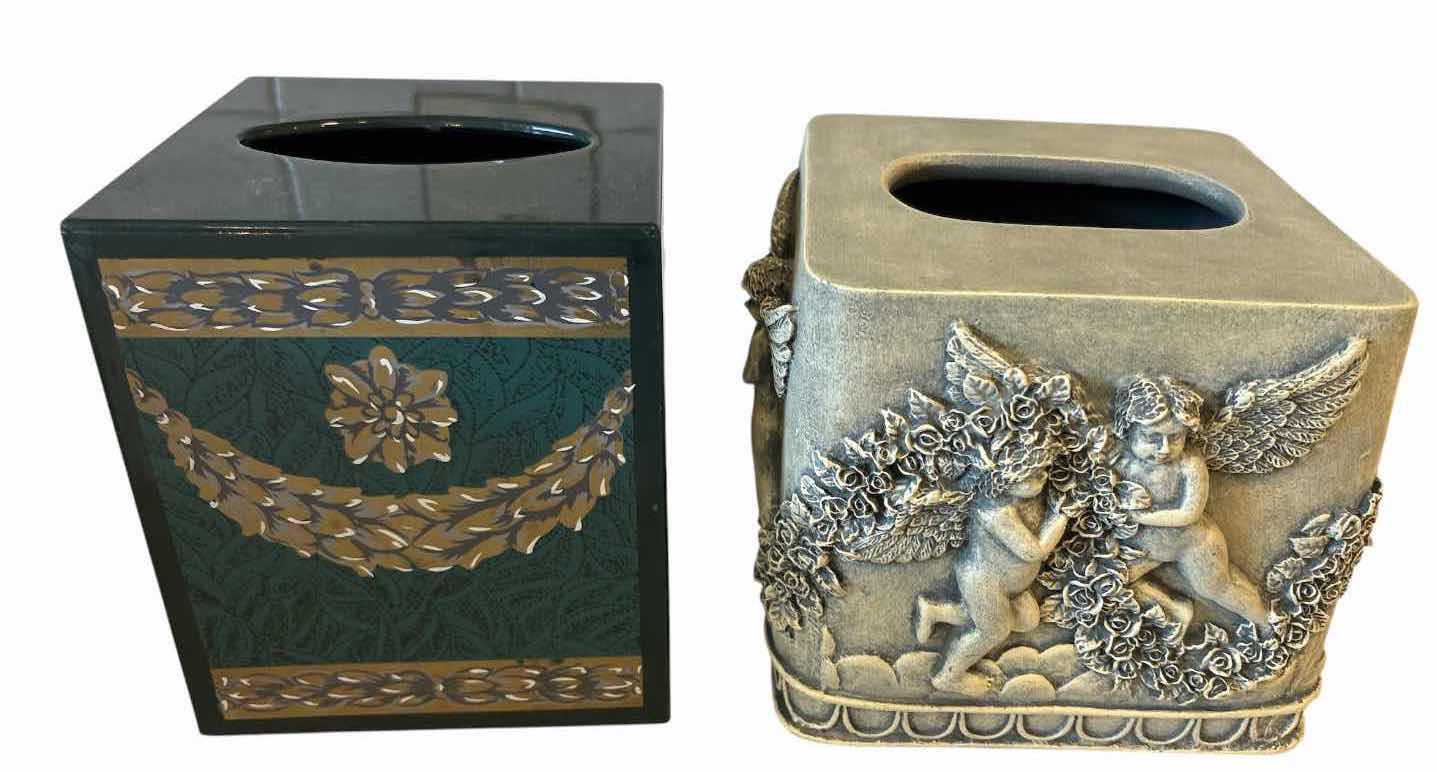 Photo 1 of (3)PCS DECORATIVE TISSUE BOX COVER H6”