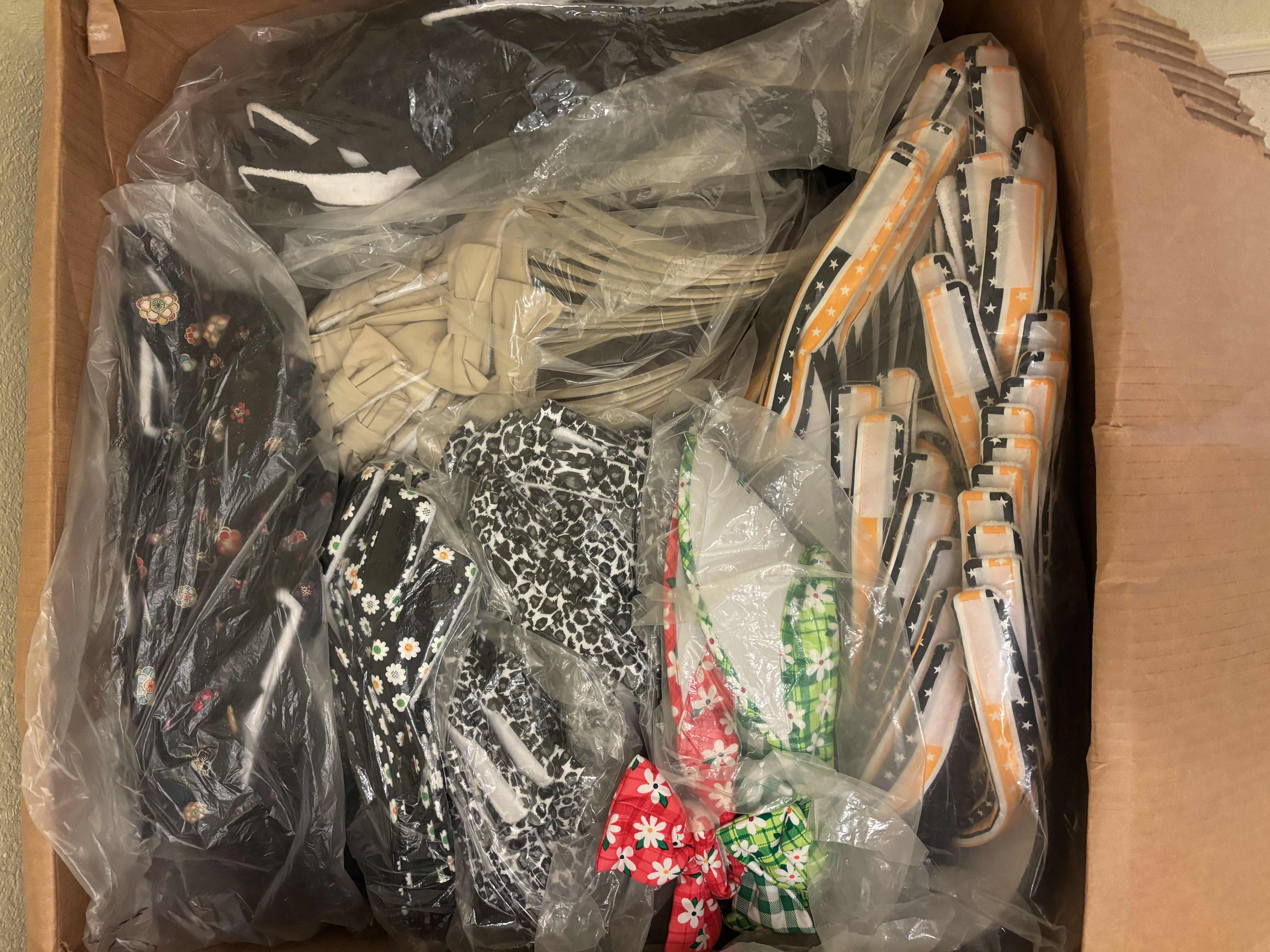Photo 1 of BOX OF VISORS IN MULTIPLE COLORS & STYLES