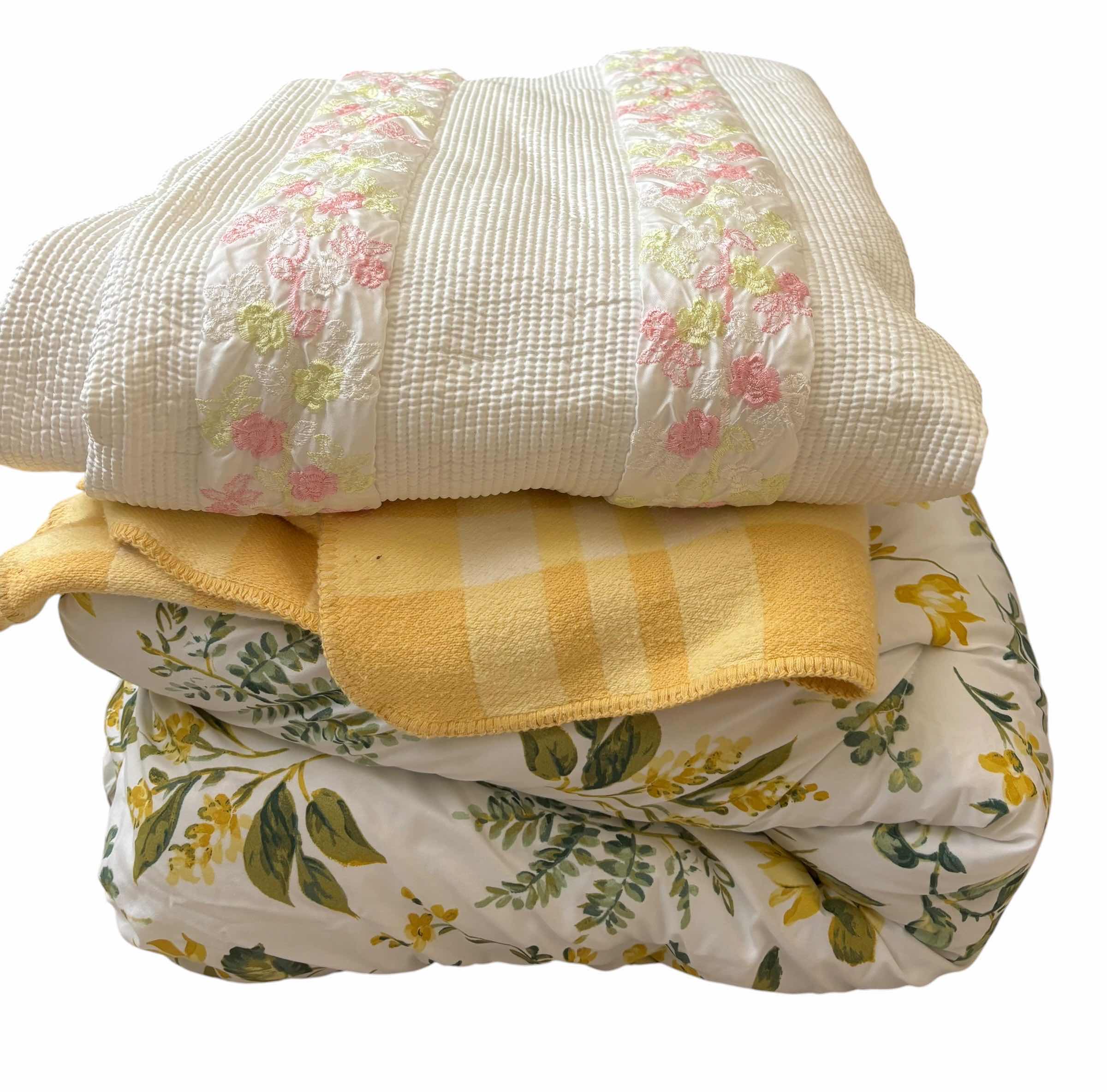Photo 1 of BLANKETS (2) & COMFORTER