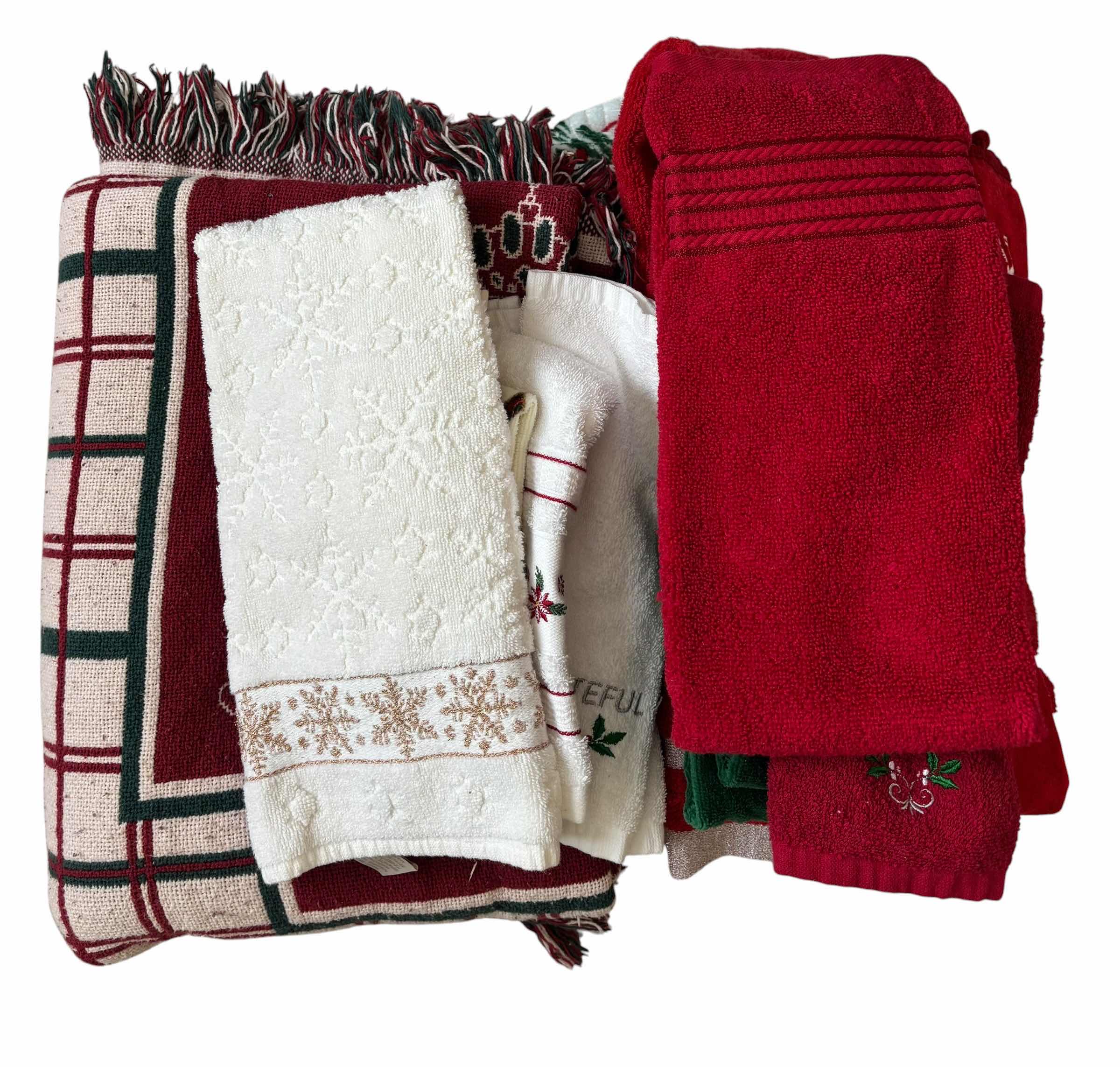 Photo 1 of BLANKET & CHRISTMAS TOWELS
