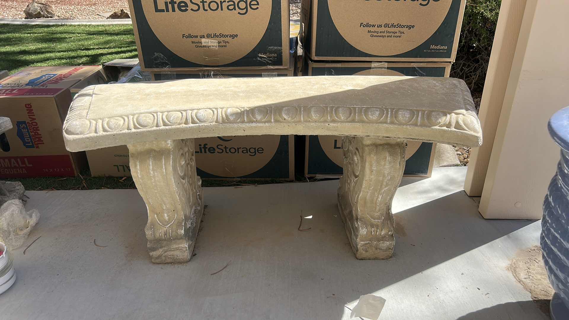 View 2 of DESERT SAND GARDEN BENCH 42“ x 15“ x H16 1/2“