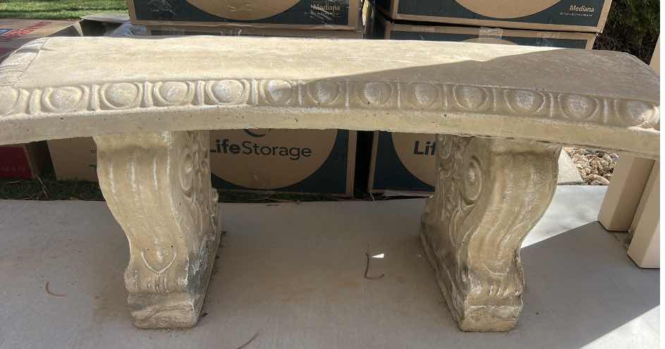 View 2 of DESERT SAND GARDEN BENCH 42“ x 15“ x H16 1/2“