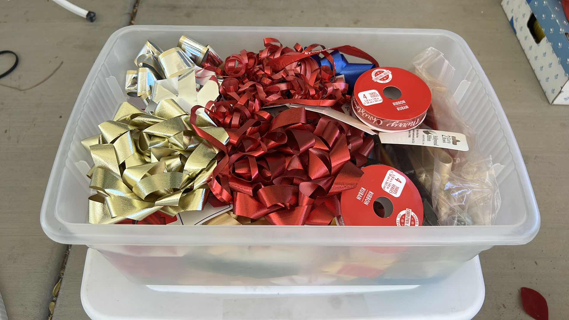Photo 1 of THREE TOTES OF CHRISTMAS DECOR, AND ACCESSORIES