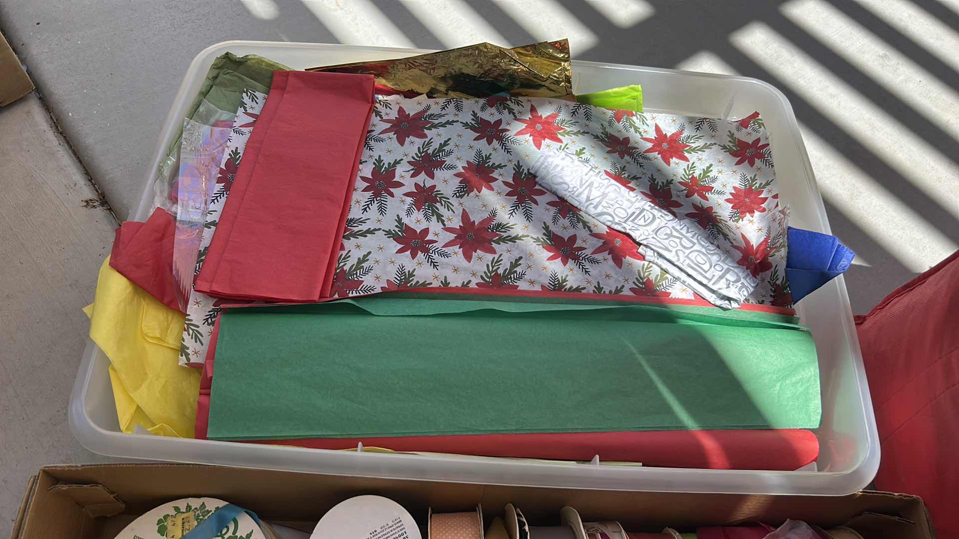 Photo 1 of GIFT WRAPPING SUPPLIES – GIFT BAGS, RIBBON, AND TISSUE PAPER