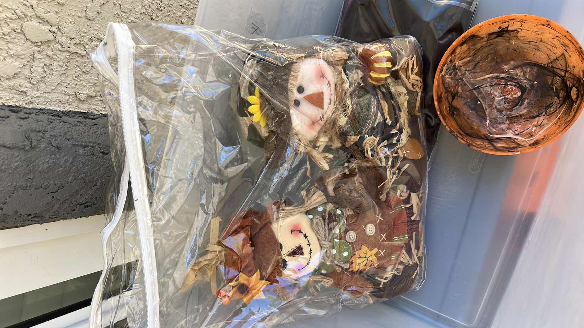 Photo 1 of TOTE FULL OF HALLOWEEN DECOR