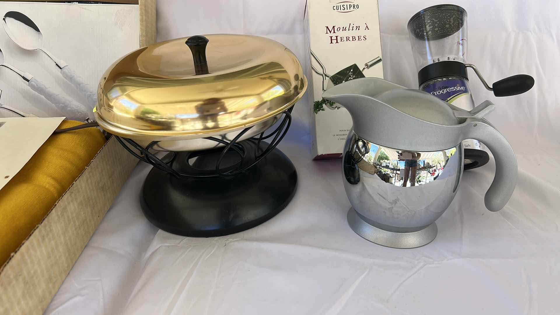 Photo 1 of KITCHEN, ACCESSORIES – FONDUE SET, PLATE WARMER, HERB MINCER, AND MORE