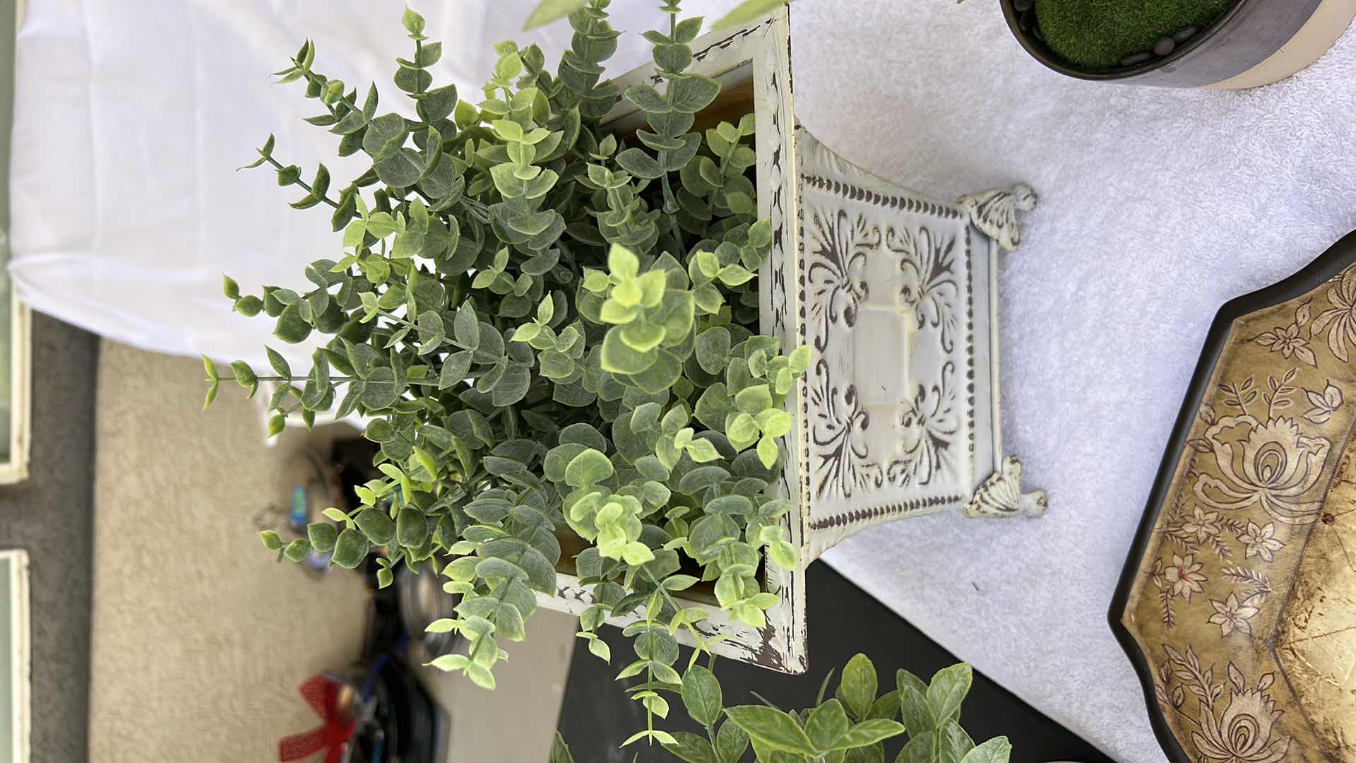 Photo 1 of HOME DECOR – FAUX GREENERY & FLORAL ARRANGEMENTS, AND DECORATIVE PLATES