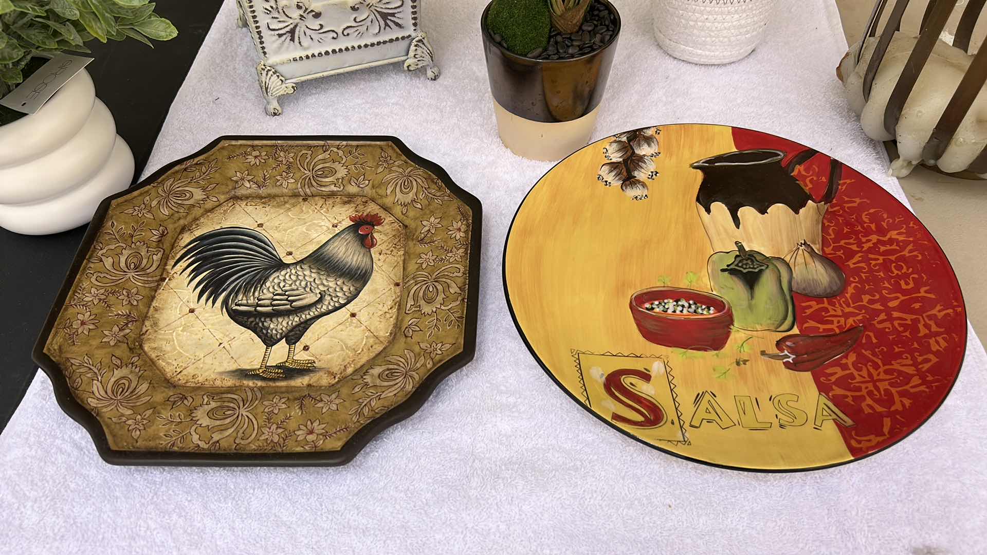Photo 1 of HOME DECOR – FAUX GREENERY & FLORAL ARRANGEMENTS, AND DECORATIVE PLATES