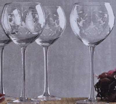 Photo 1 of 3 LENOX “HEATHER” BALLOON WINE GLASSES