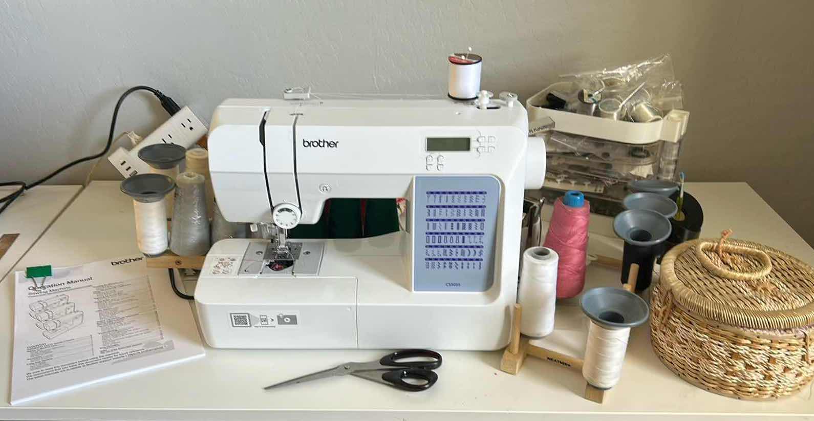 Photo 1 of BROTHER CS5055 COMPUTERIZED SEWING MACHINE WITH ACCESSORIES